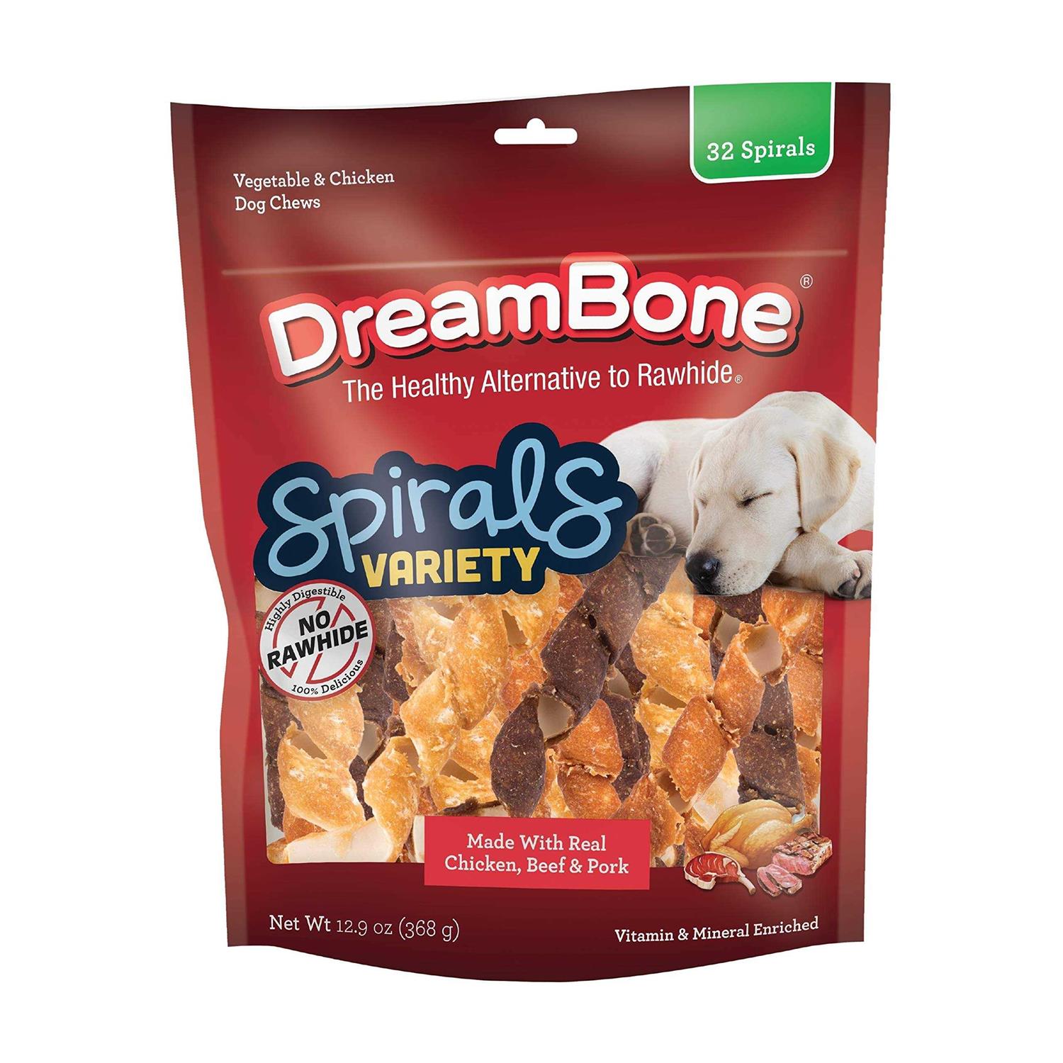 DreamBone Dog Chews Spirals Variety