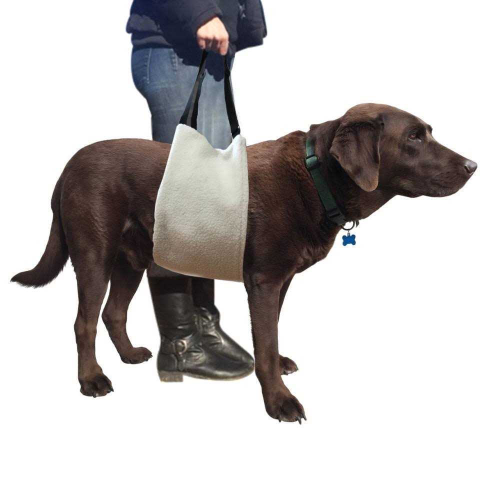 Labra Dog Veterinarian Approved Plush Soft Canine Sling Adjustable Straps