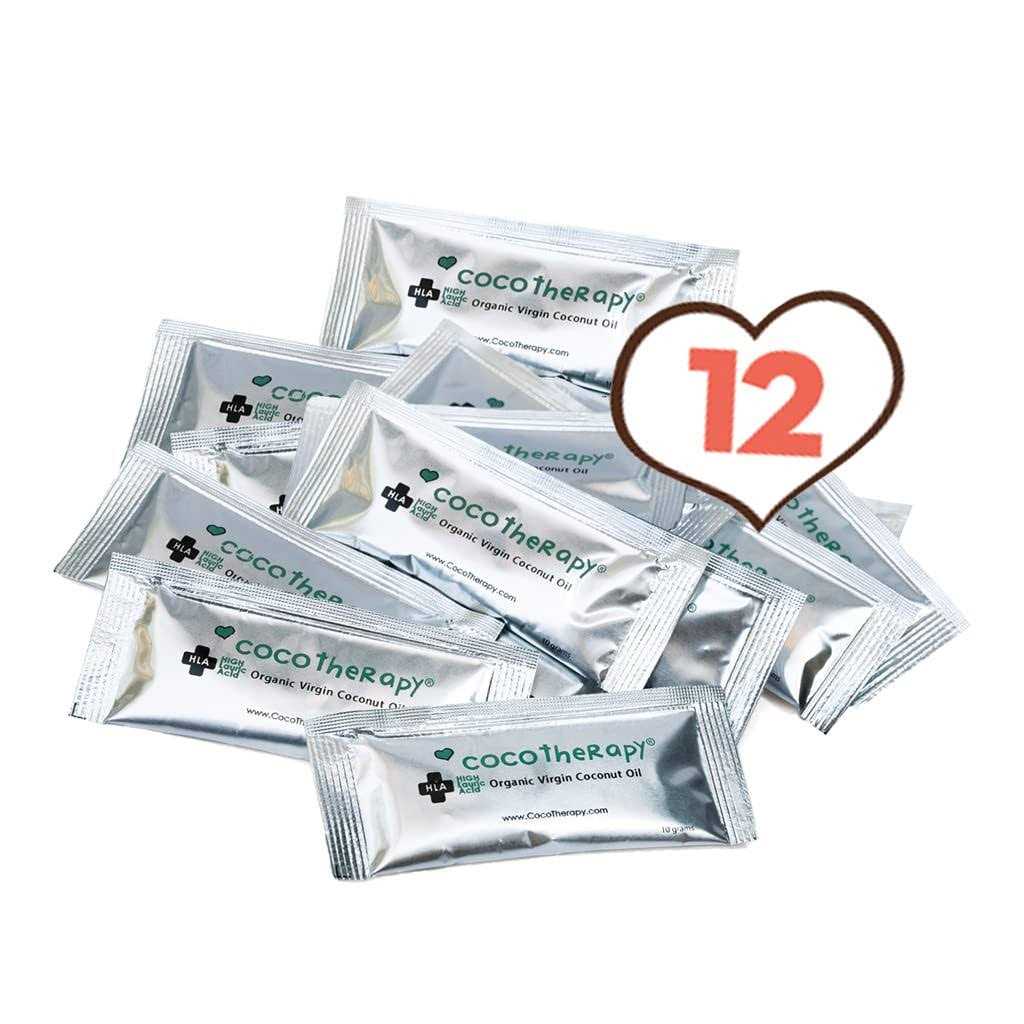 CocoTherapy Organic Virgin Coconut Oil Portable Packets for Pets