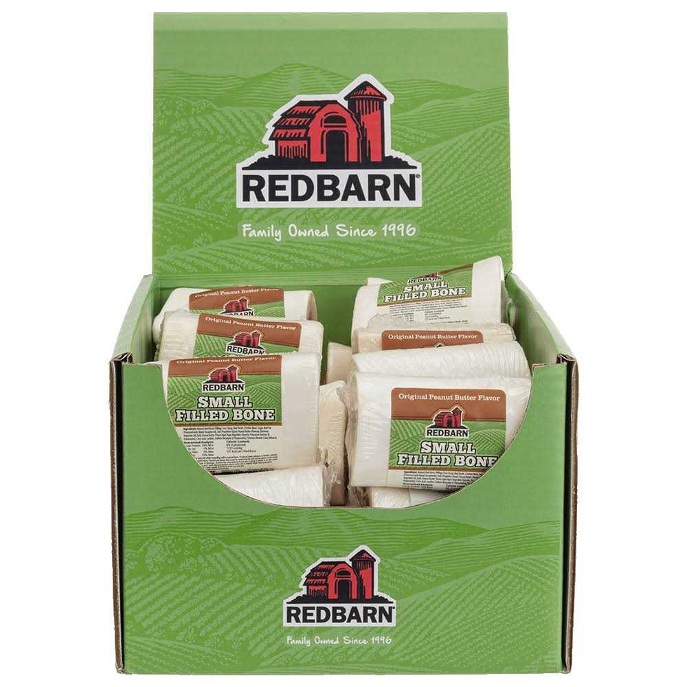 Redbarn Small Peanut Butter Filled Bones Dog Treats