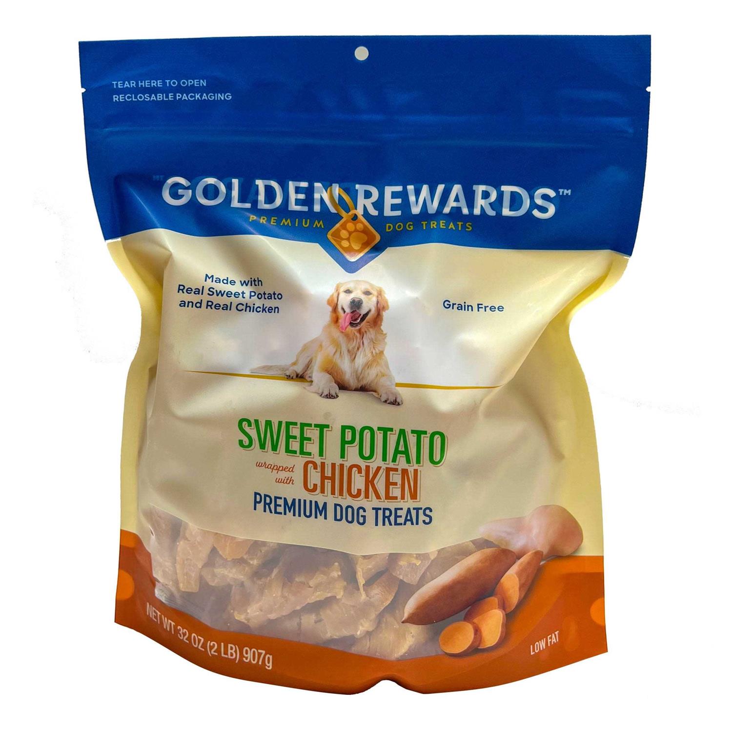Golden Rewards Sweet Potato Wrapped with Chicken Dog Treats