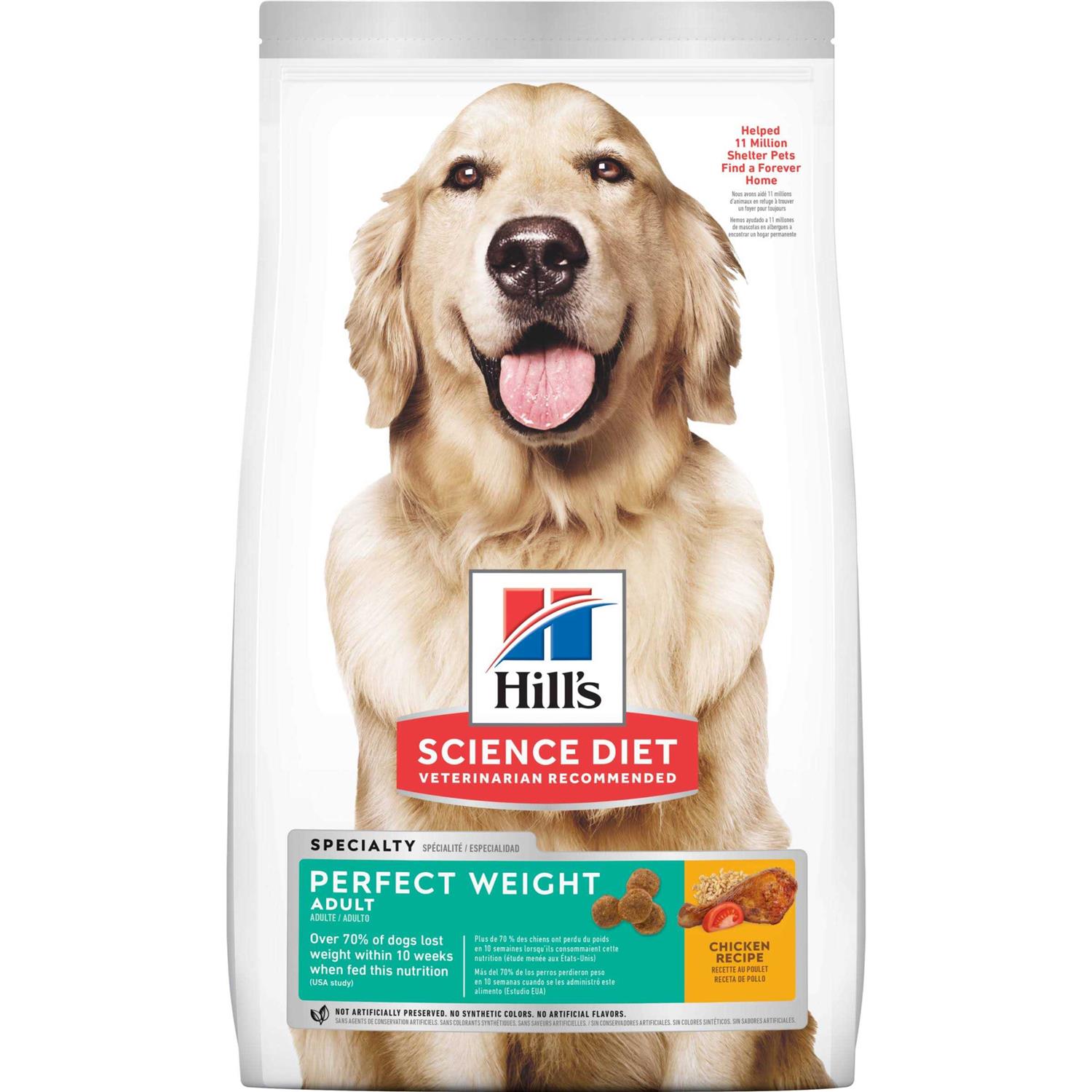 Hill’s Science Diet Adult Perfect Weight Chicken Dog Food