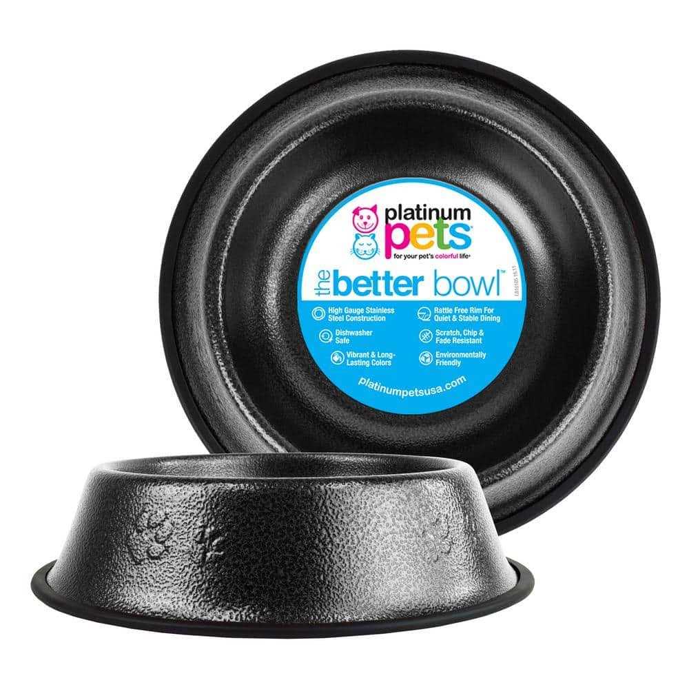 Platinum Pets Dog Non-Tip Stainless Steel Bowl
