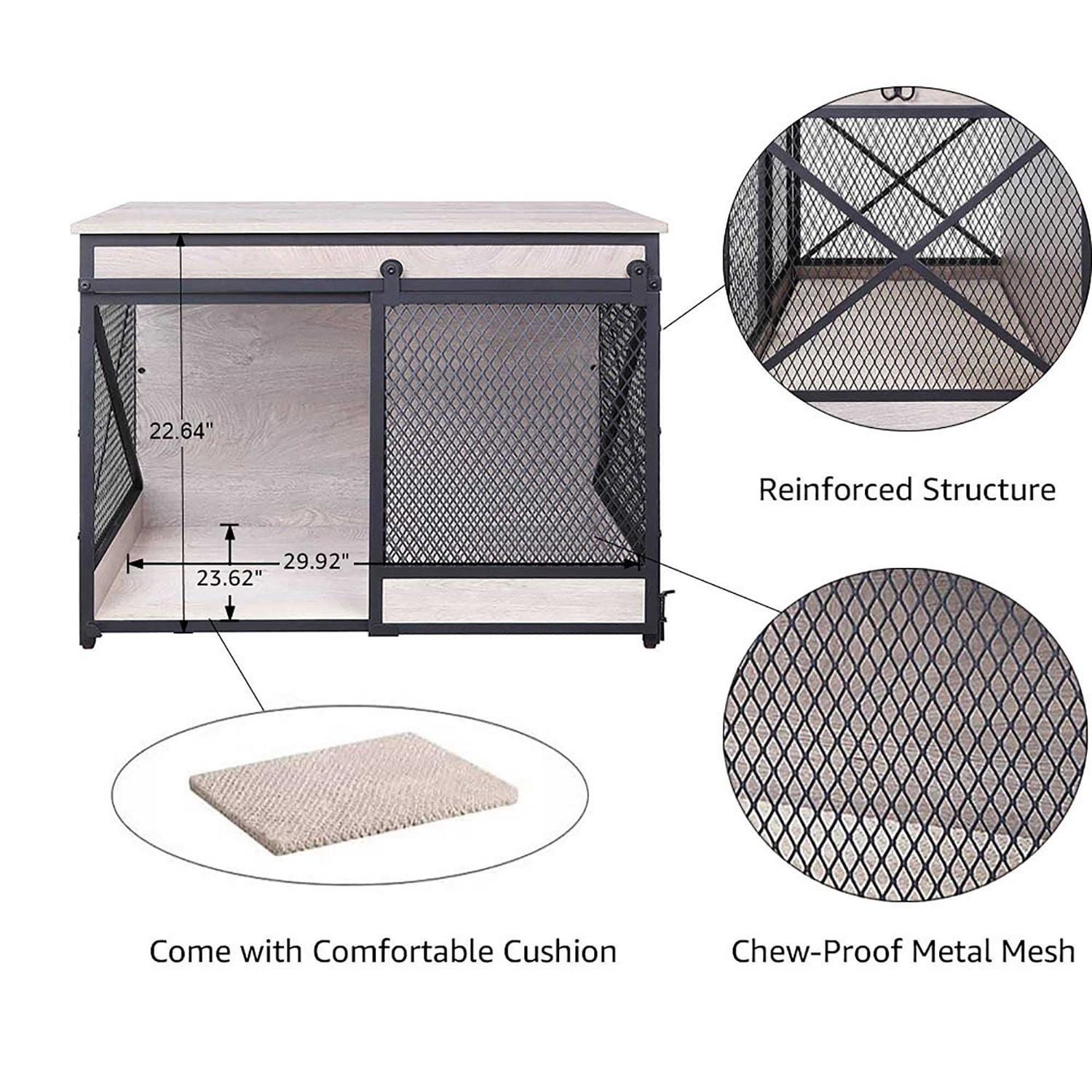 Unipaws Furniture Style Sliding Door Dog Crate
