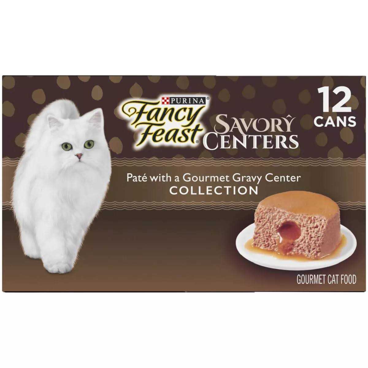 Fancy Feast Savory Centers Pate With a Gravy Center Variety Pack Wet Cat Food