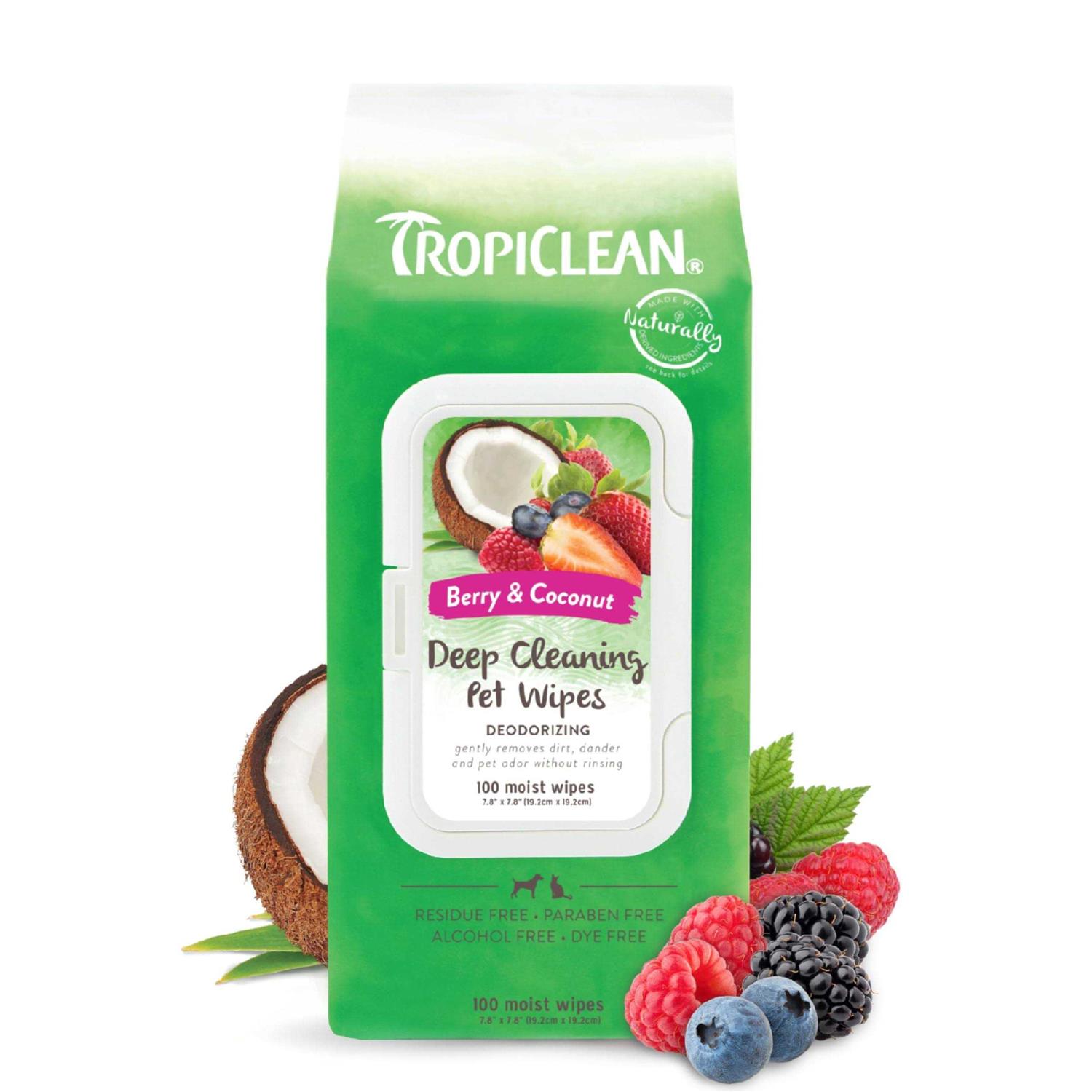 Tropiclean Deep Cleaning Wipes