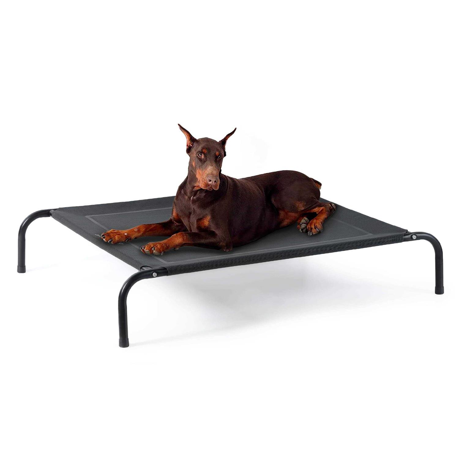 Bedsure Large Elevated Cooling Outdoor Dog Bed Raised Dog Cots Beds for Large Dogs