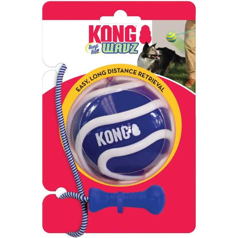 KONG Wavz Bunji Ball Dog Toy Large