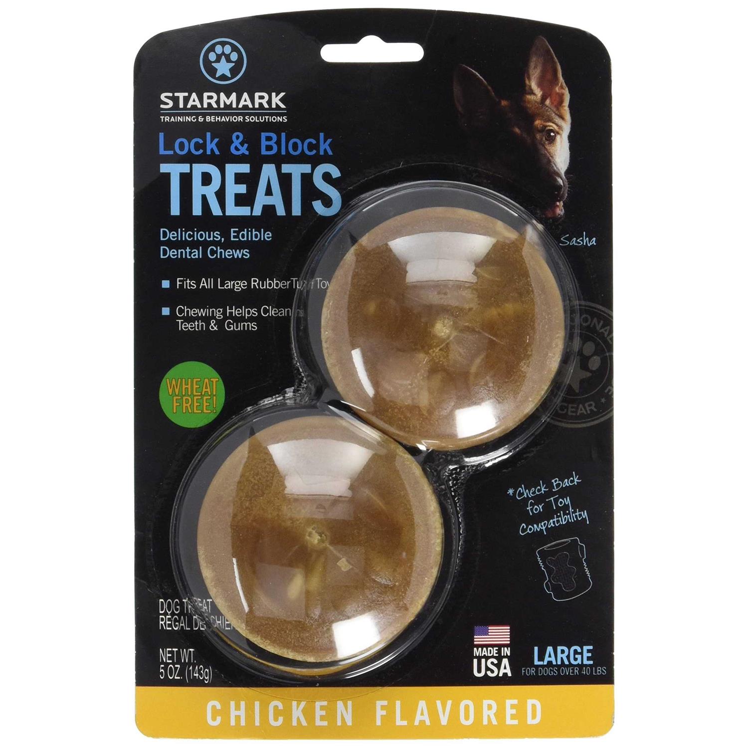 Starmark Lock and Block Treats Chicken Flavor