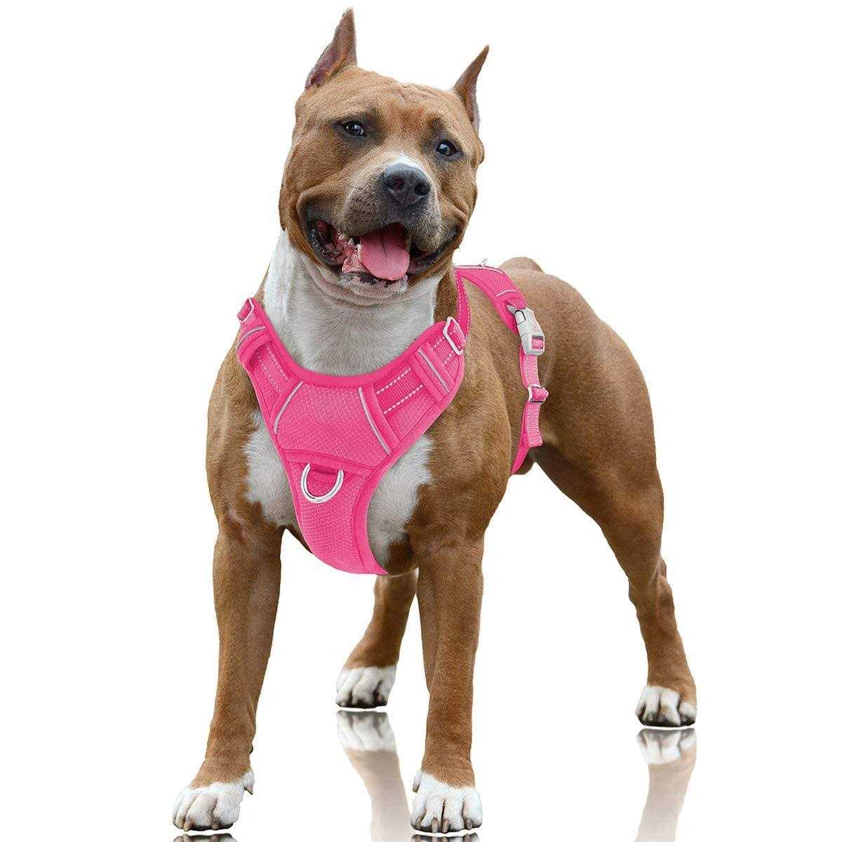 Barkbay No Pull Dog Harness Front Clip Heavy Duty Reflective Easy Control Handle for Large Dog Walking