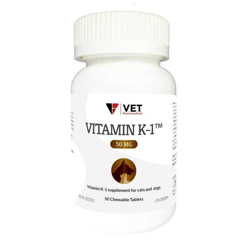 V.E.T. Pharmaceuticals Vitamin K1 50 mg 50 Chewable Tablets