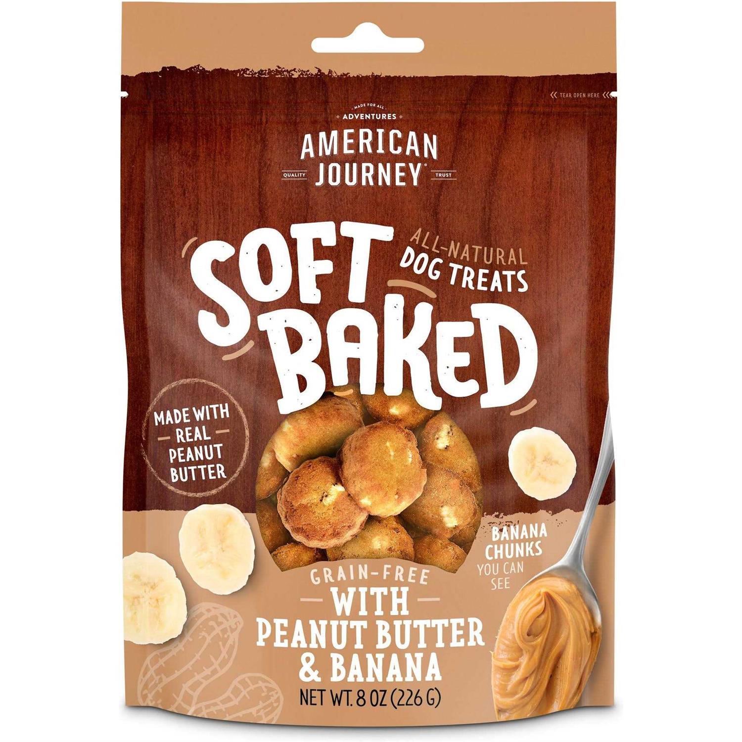 American Journey With Peanut Butter & Banana Grain-Free Soft-Baked Dog Treats