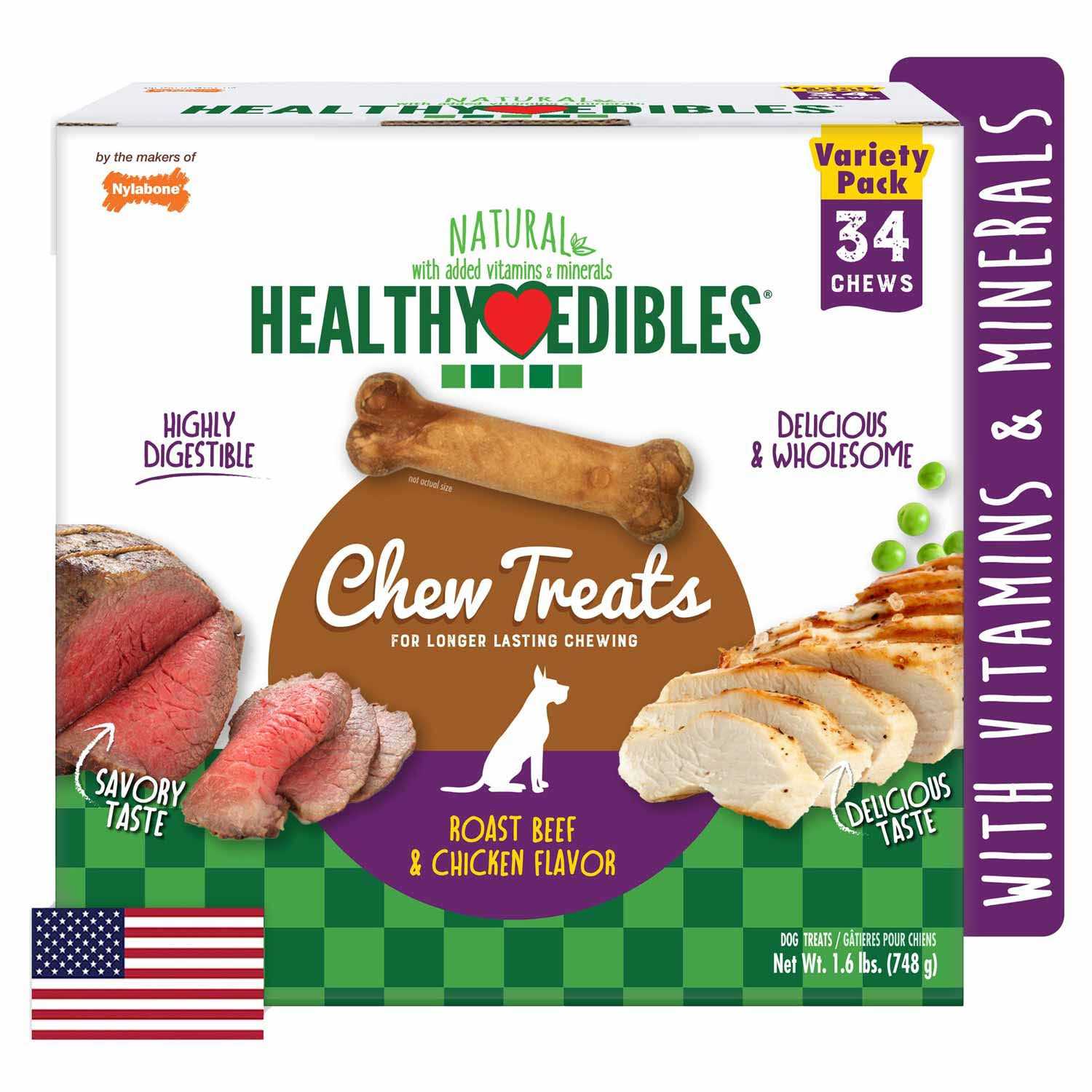 Nylabone Healthy Edibles Variety Pack