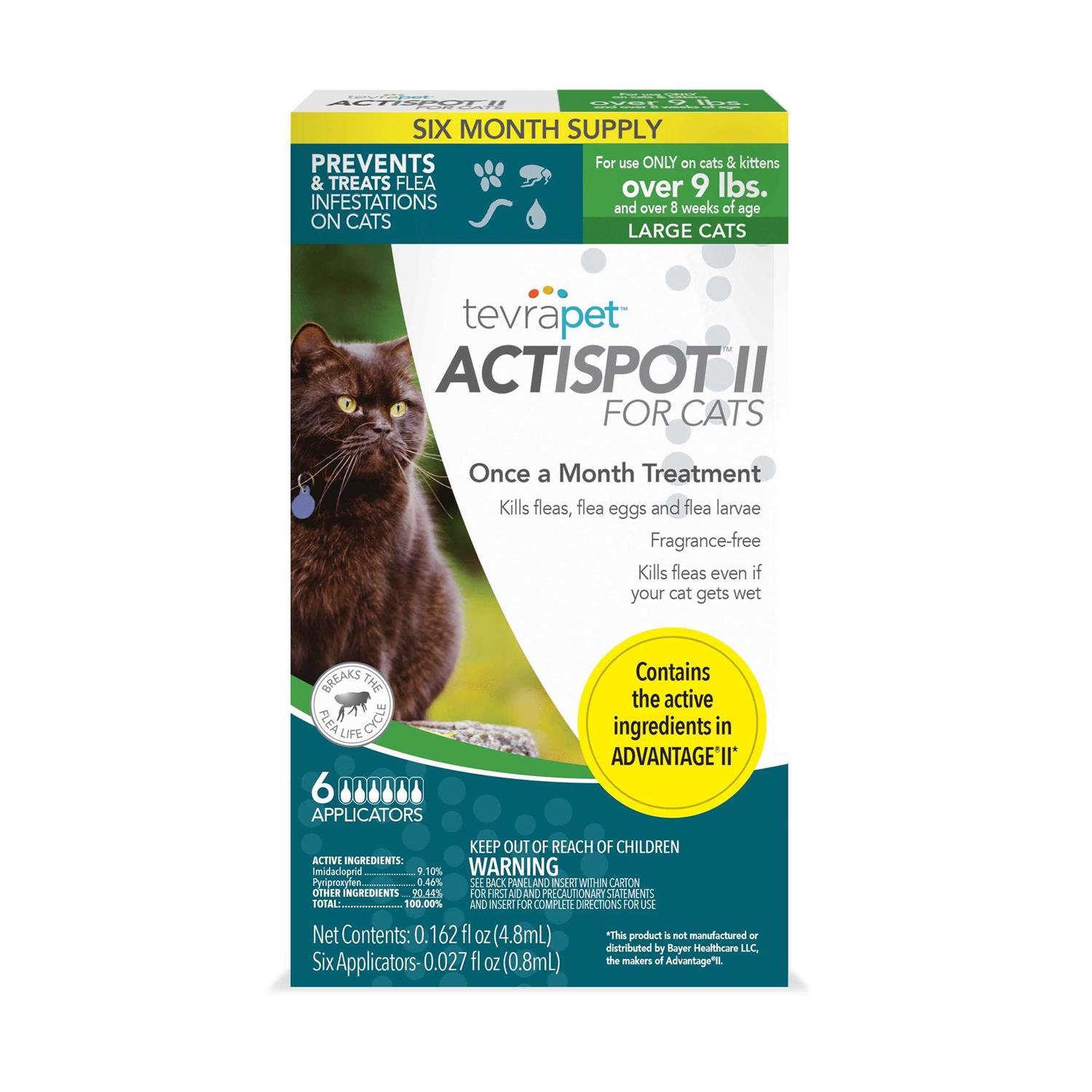 TevraPet Actispot II Flea Treatment for Large Cats