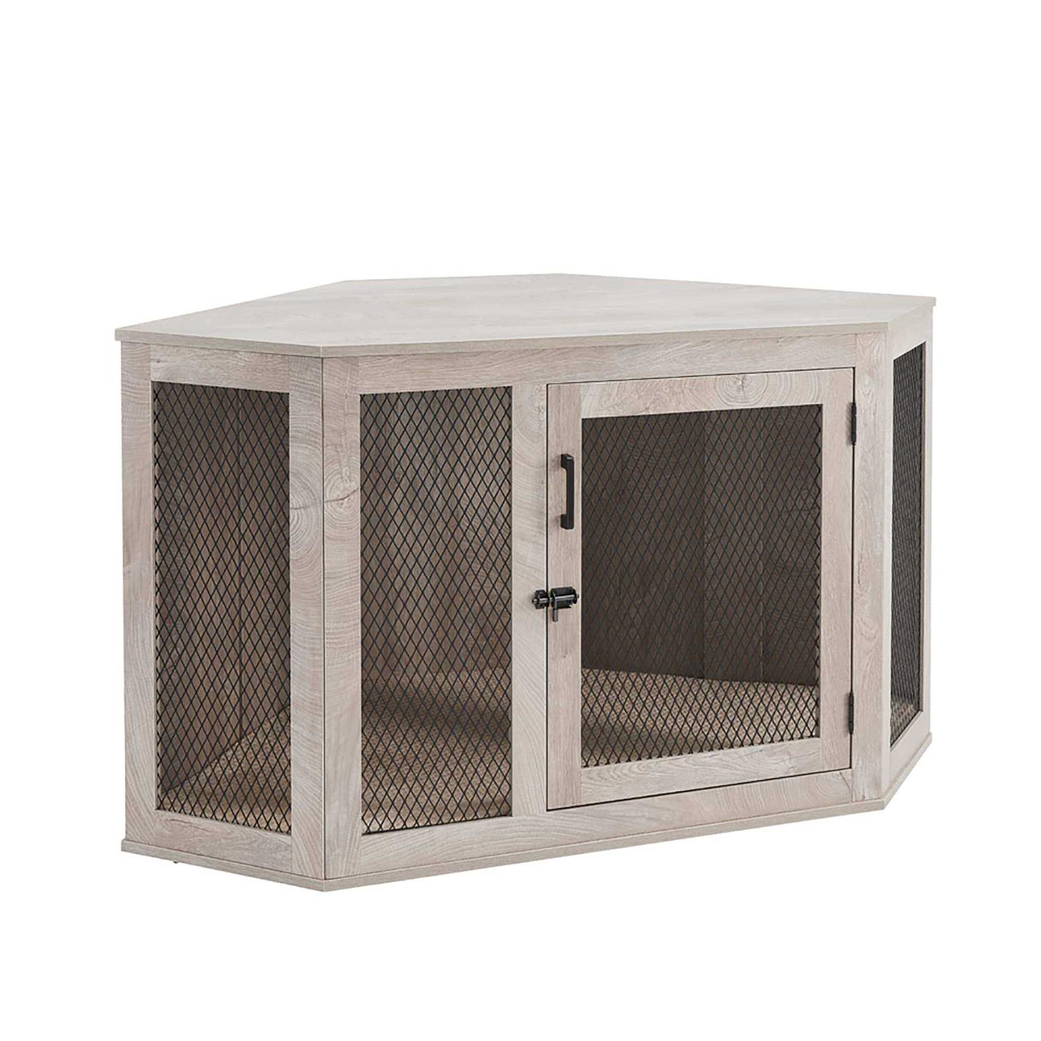 Unipaws Furniture Style Corner Dog Crate