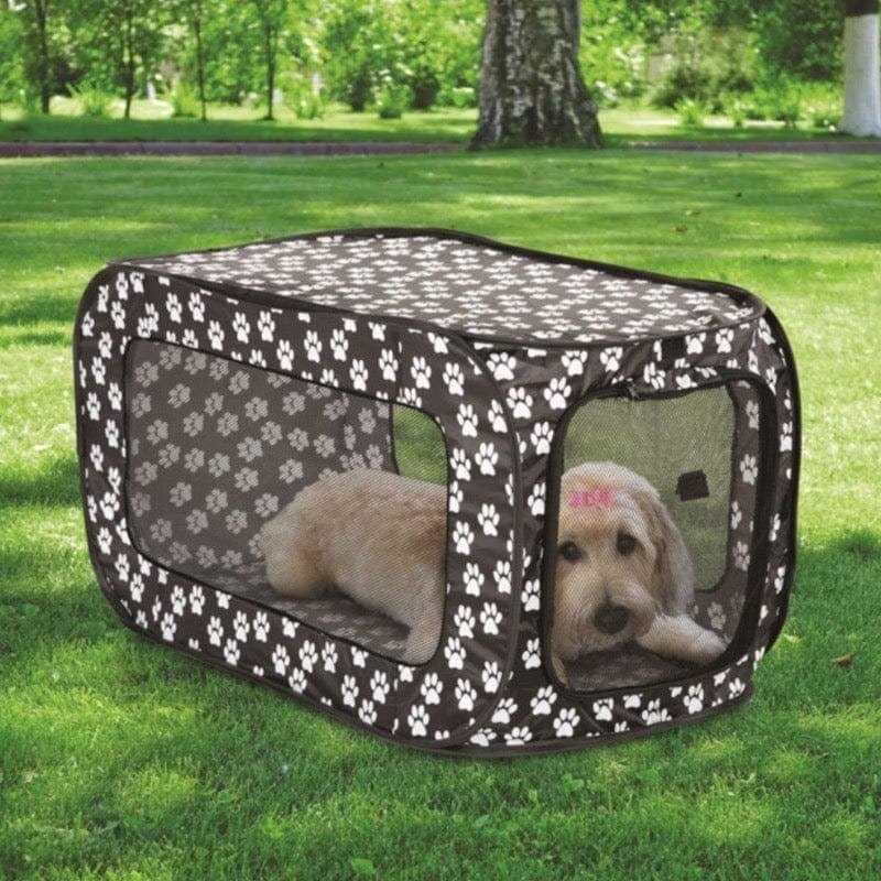 Pet Store Pop Open Single Door Collapsible Soft Sided Dog Crate