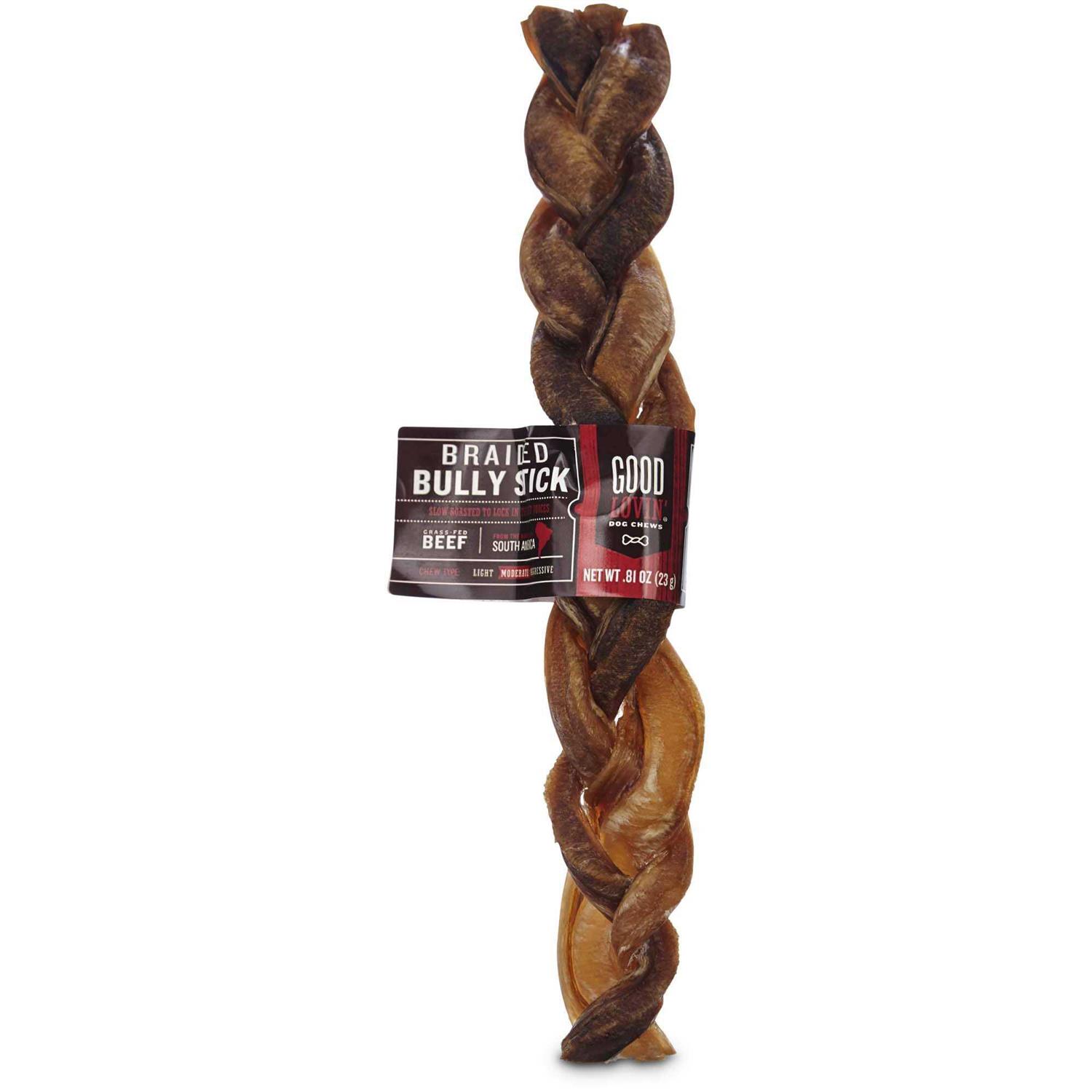 Good Lovin’ Braided Bully Stick Dog Chew