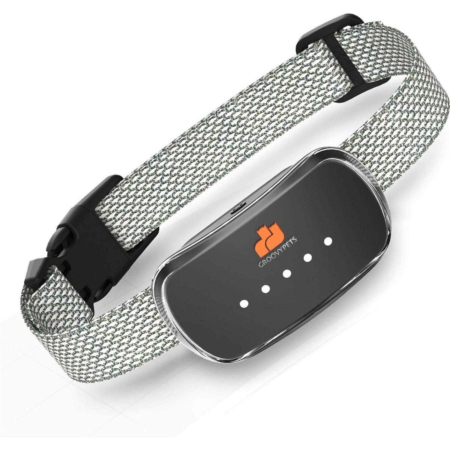 Groovypets Smart Automatic Anti bark Dog Collar Intelligent Waterproof Rechargeable Barking Terminator