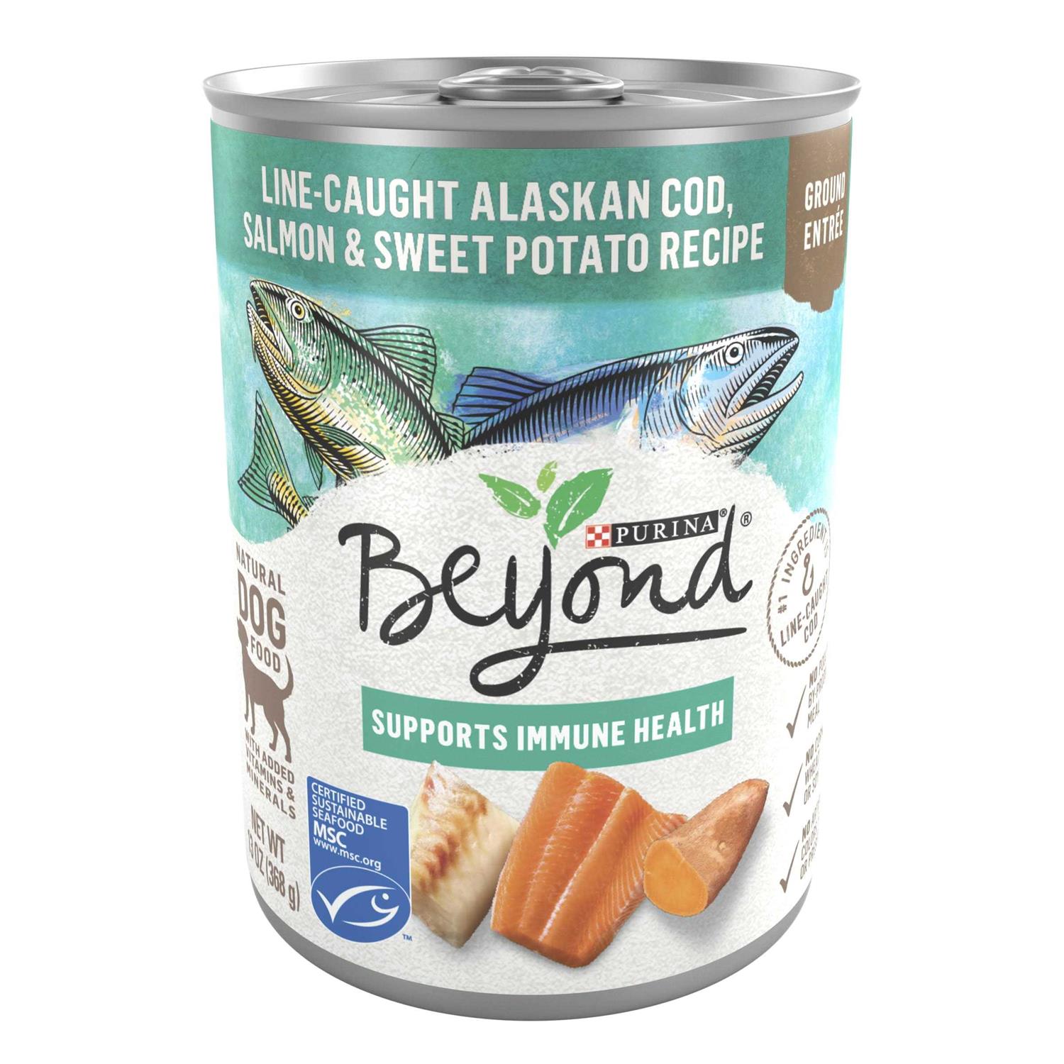 Purina Beyond Alaskan Cod Salmon & Sweet Potato Wet Dog Food Can