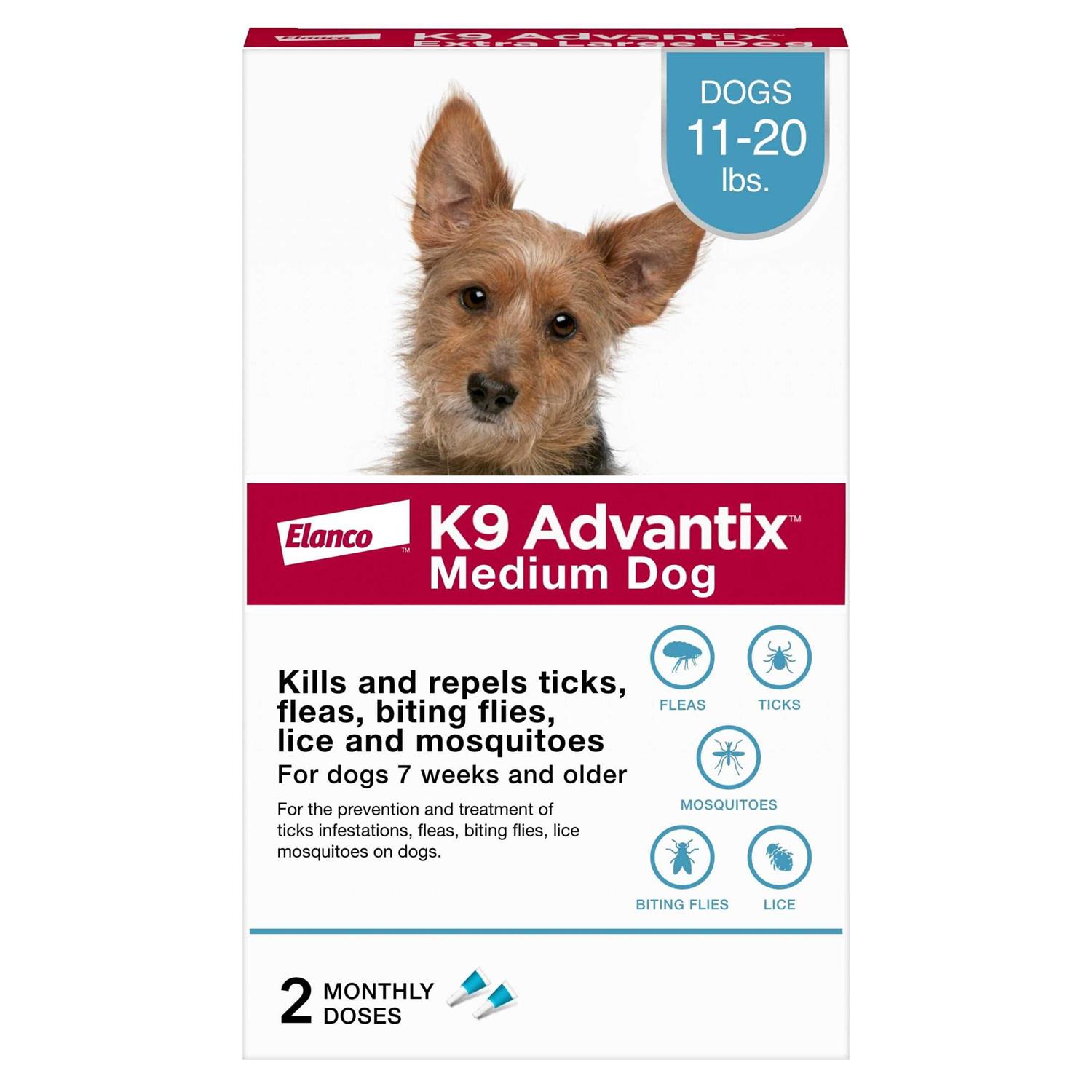 K9 Advantix Flea Tick & Mosquito Prevention for Medium Dogs