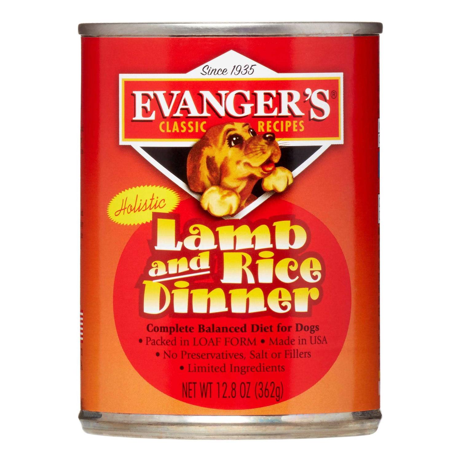 Evanger’s Classic Lamb and Rice Dinner Canned Dog Food