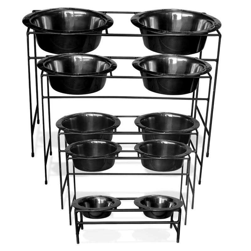 Platinum Pets Double Diner Feeder with Stainless Steel Dog Bowls