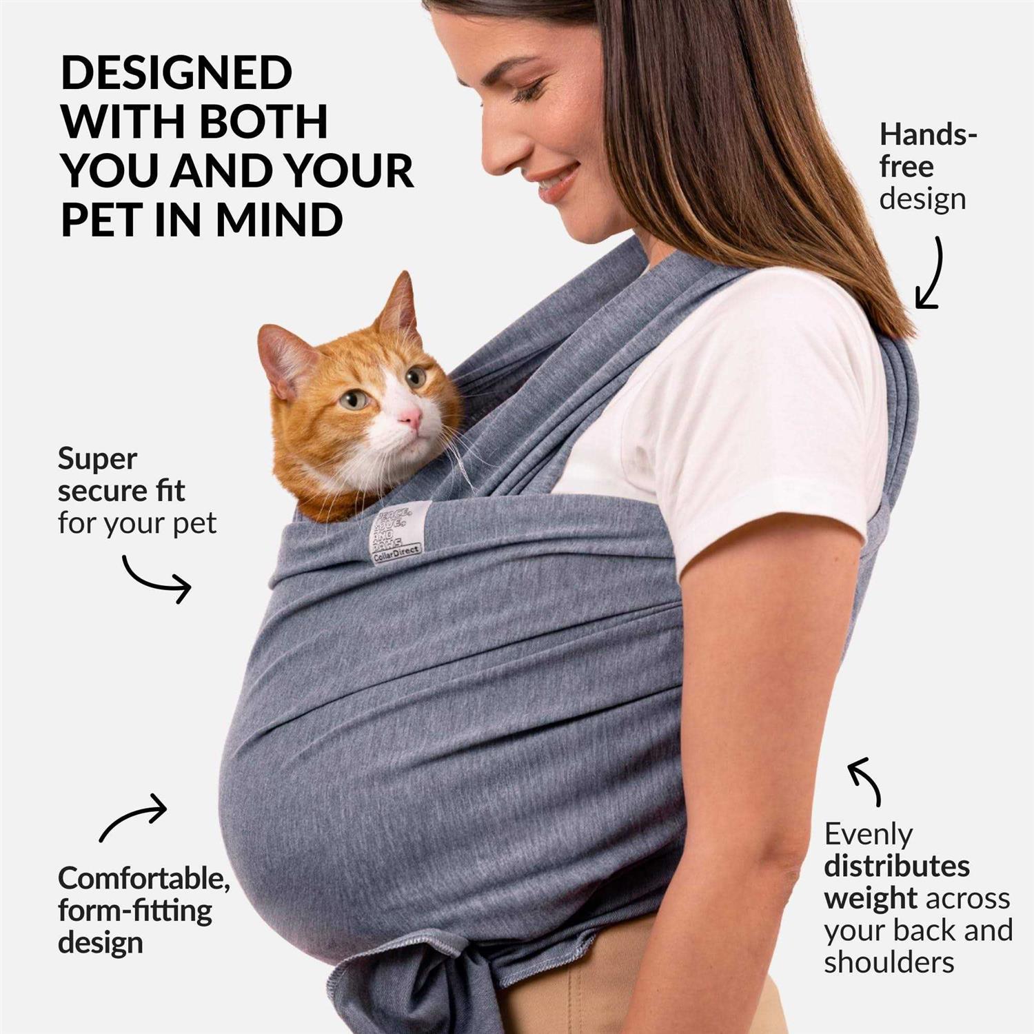 CollarDirect Dog Sling Carrier for Small Dogs Anti-Anxiety Cat Sling