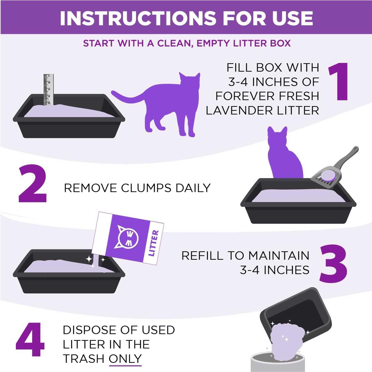 Arm & Hammer Forever Fresh Clumping Cat Litter Lavender