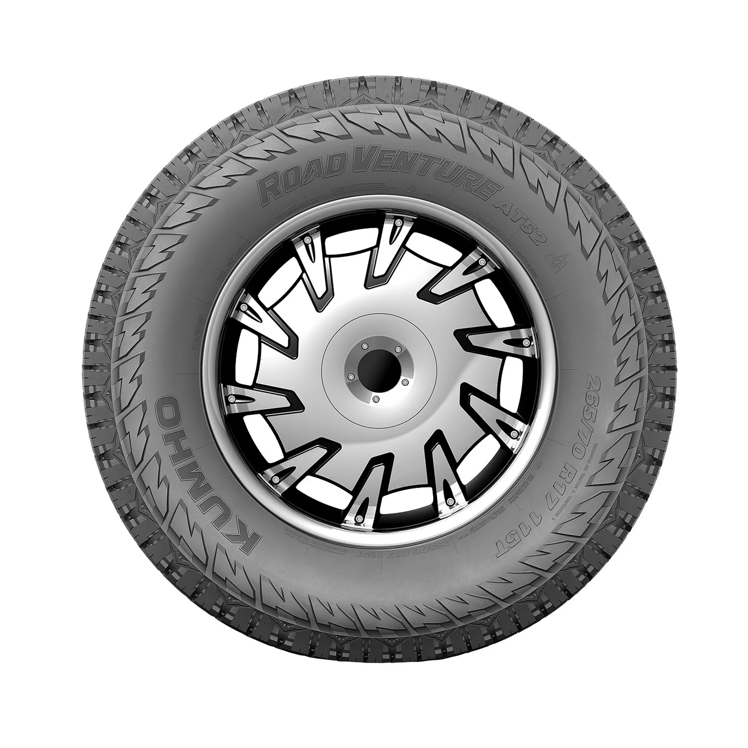 Kumho Road Venture AT52 LT295/70R18/10 129/126S BW All Terrain Tire