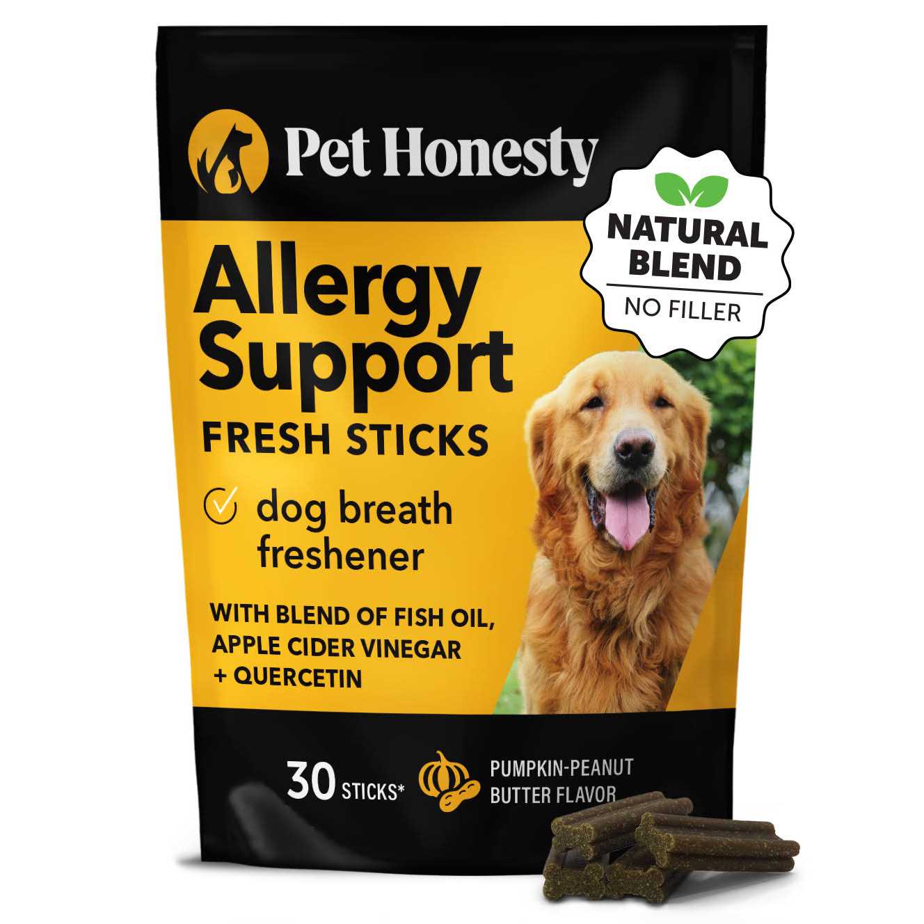 Pet Honesty Hemp Calming Fresh Sticks Dental Treats for Dogs