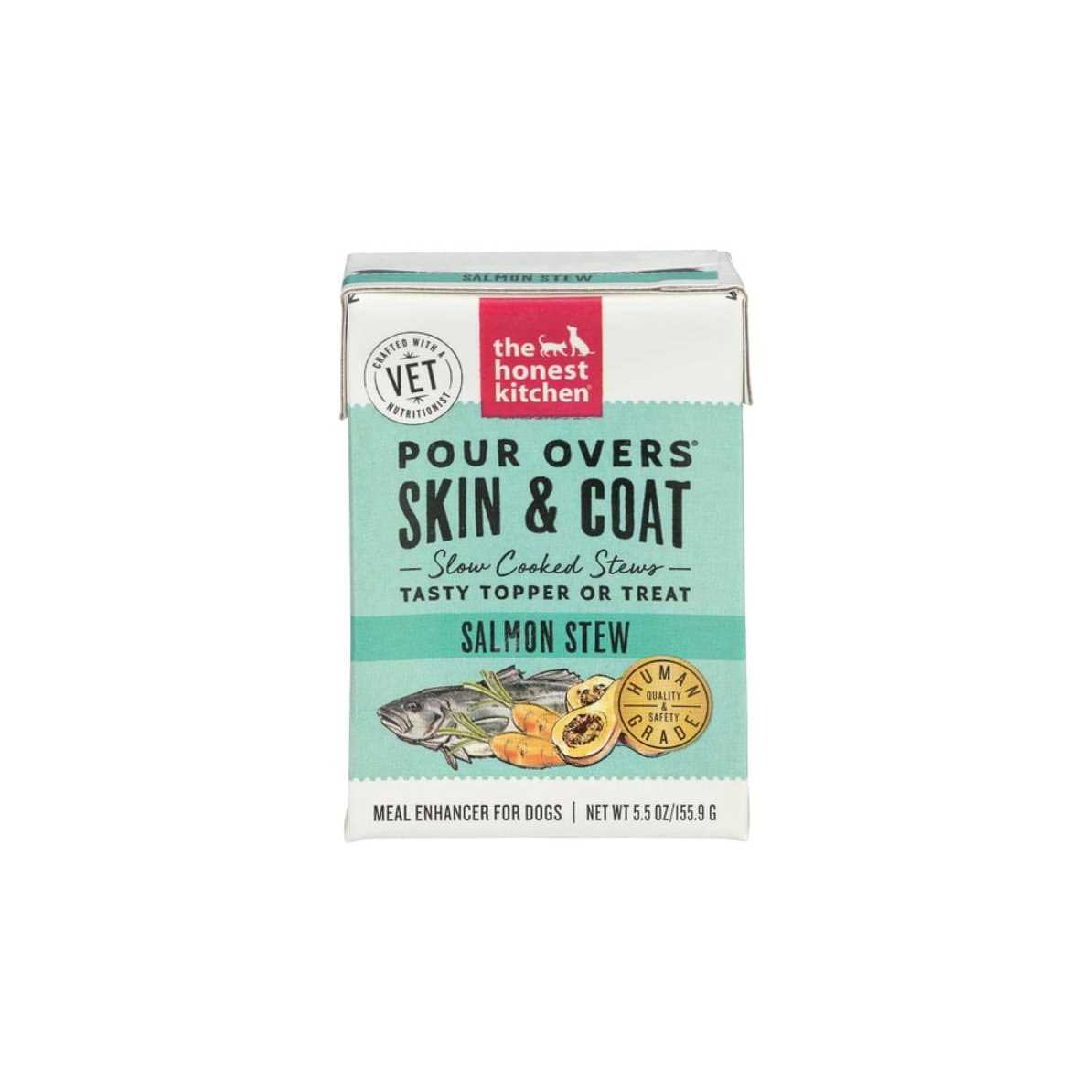 The Honest Kitchen Salmon Stew Pour Overs Skin & Coat Meal Enhancer For Dogs