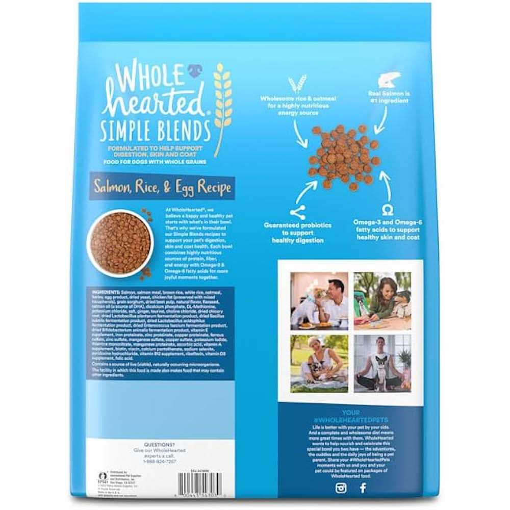 WholeHearted Simple Blends Salmon Rice & Egg Recipe Dry Dog Food