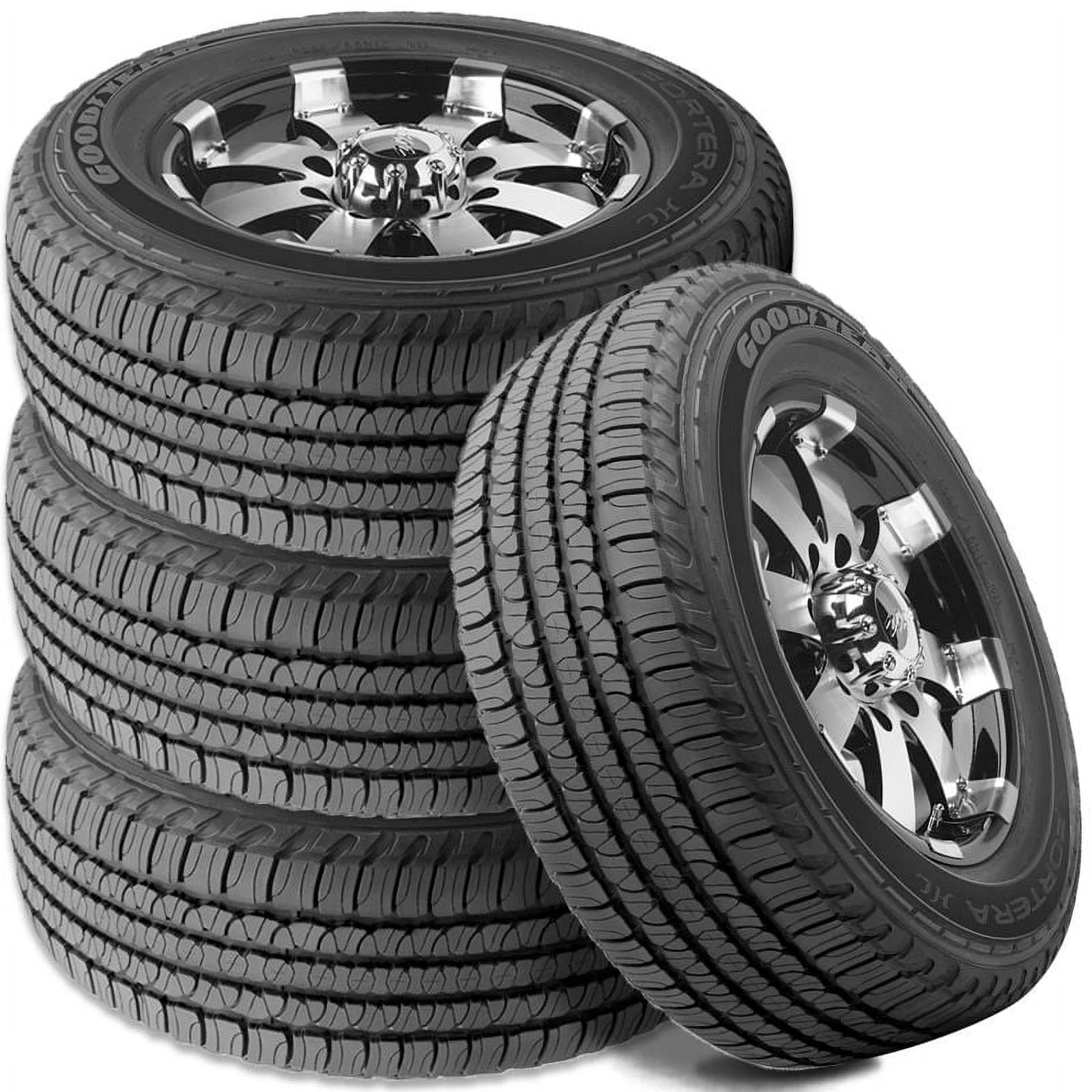 Set of 4 Goodyear Fortera HL 255/65R18 109S All Season Touring CUV SUV M+S Rated Tires 151559248 / 255/65/18 / 2556518 Fits: 2009-17 Chevrolet Traverse LT. 2012-13 Buick Enclave Base