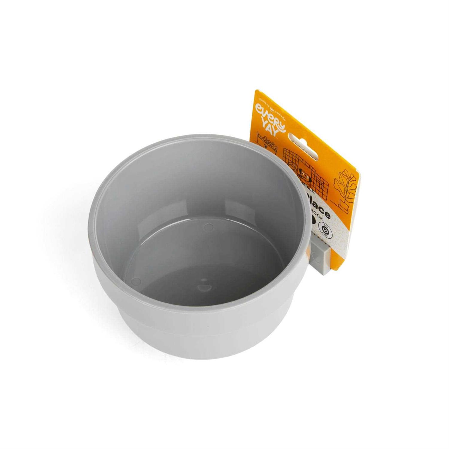 EveryYay Food & Water Grey Dog Crock