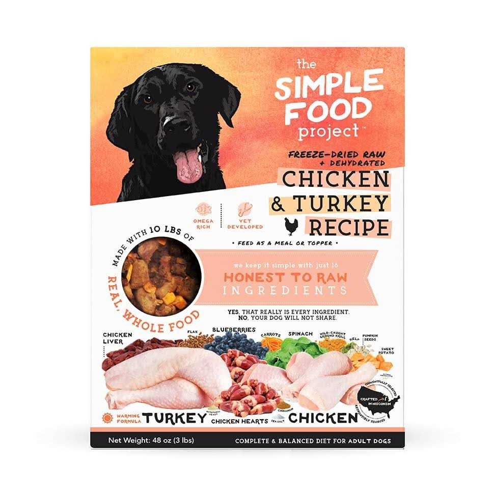 The Simple Food Project Freeze-Dried Dog Food Chicken & Turkey