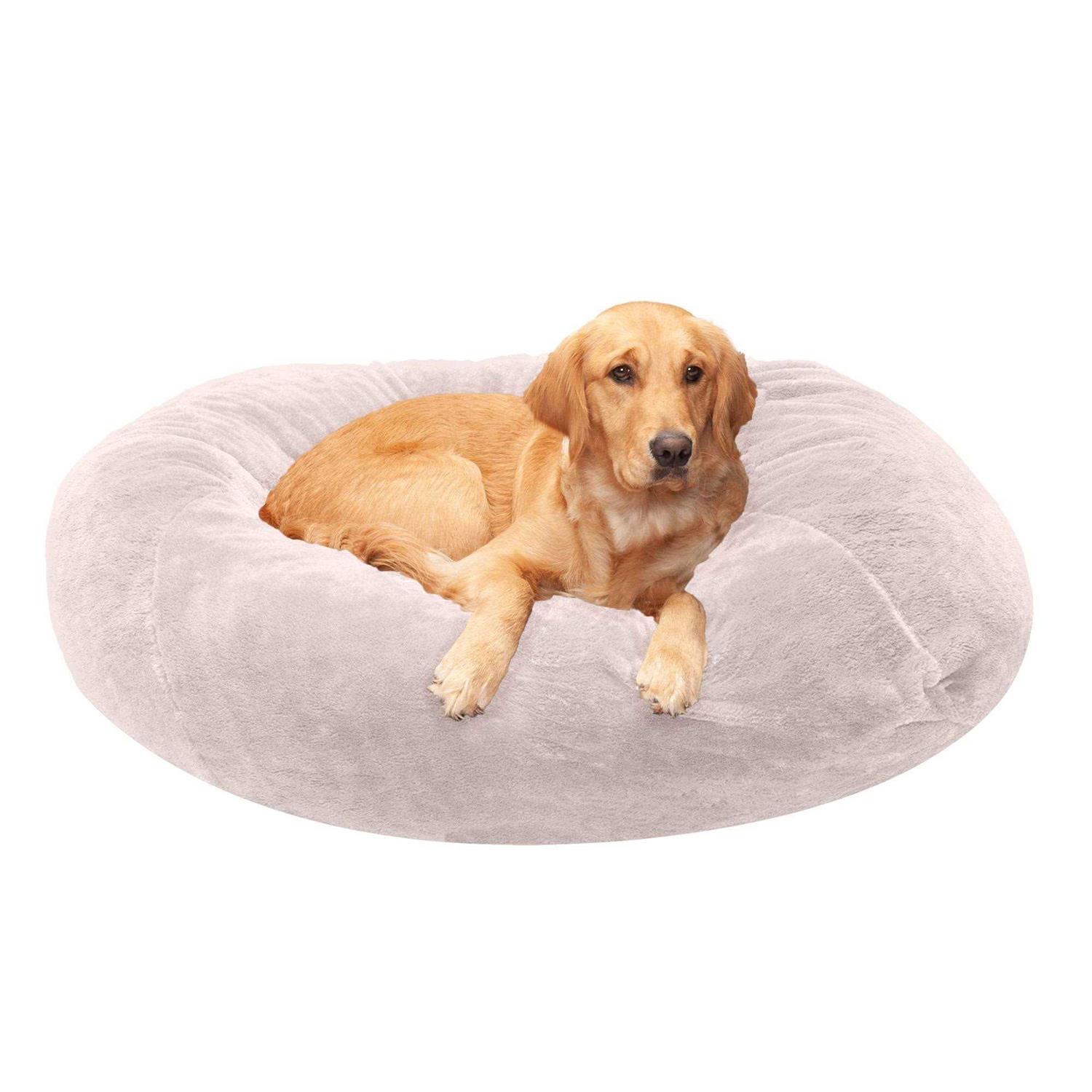 FurHaven Pet Round Plush Ball Dog Bed
