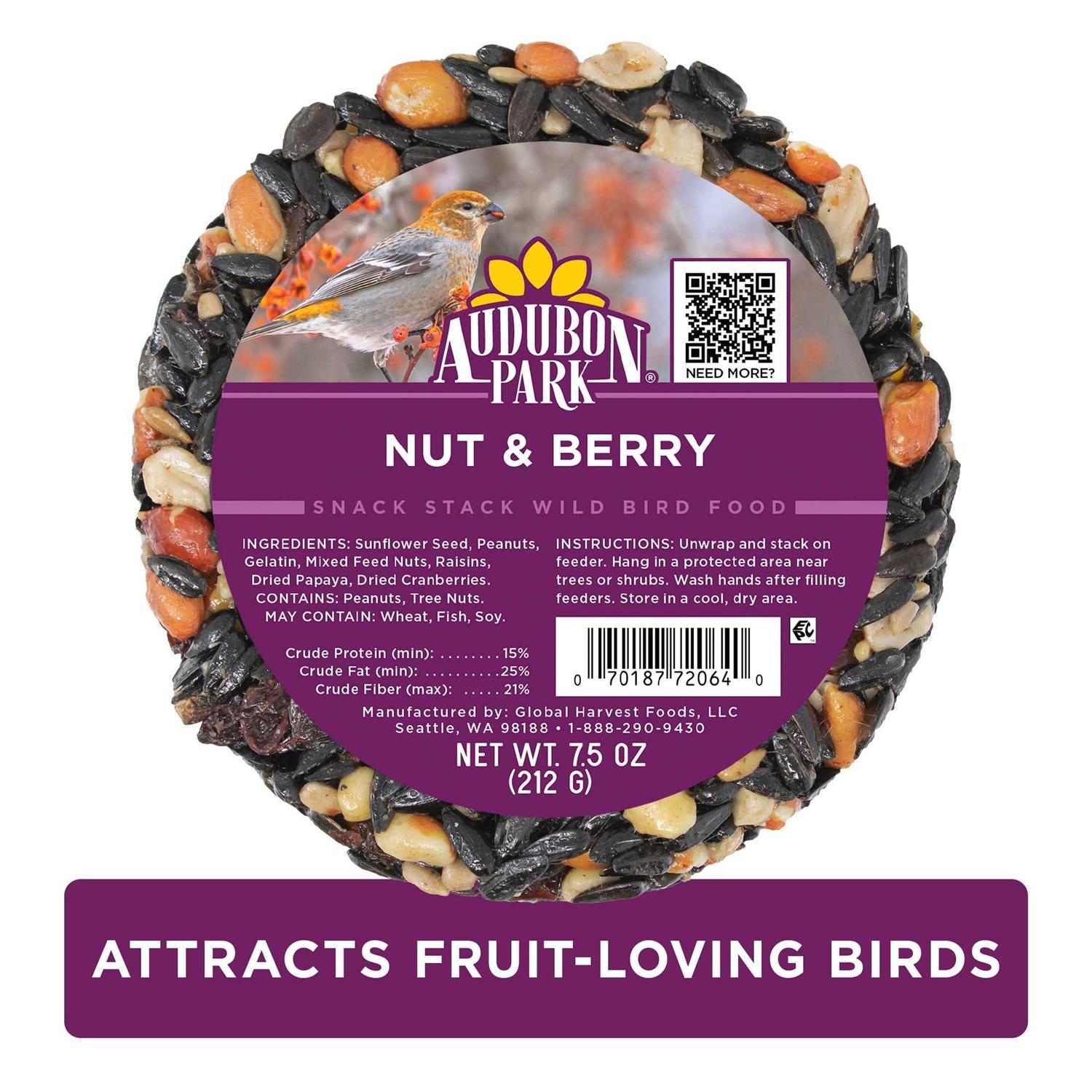 Audubon Park Nut & Berry Snack Stack Wild Bird Food