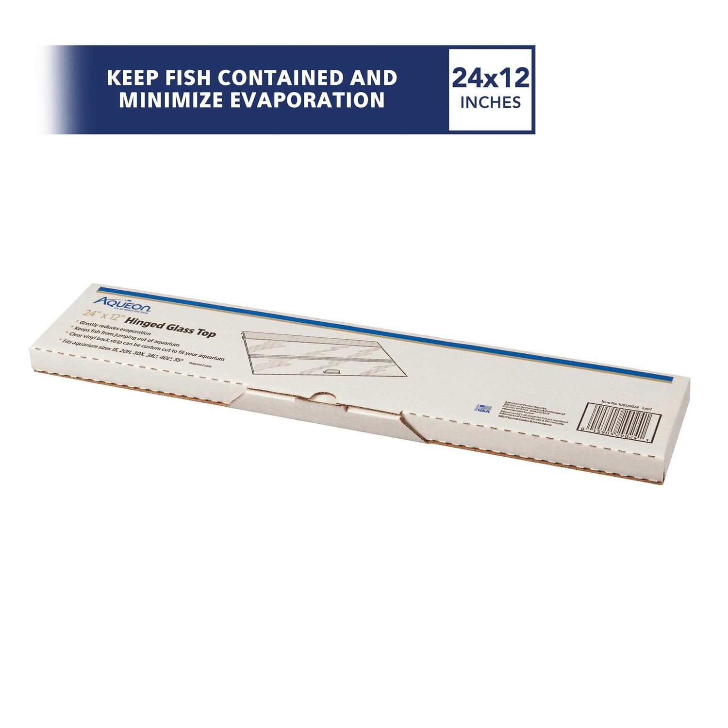 Aqueon Hinged Glass Aquarium Versa Top