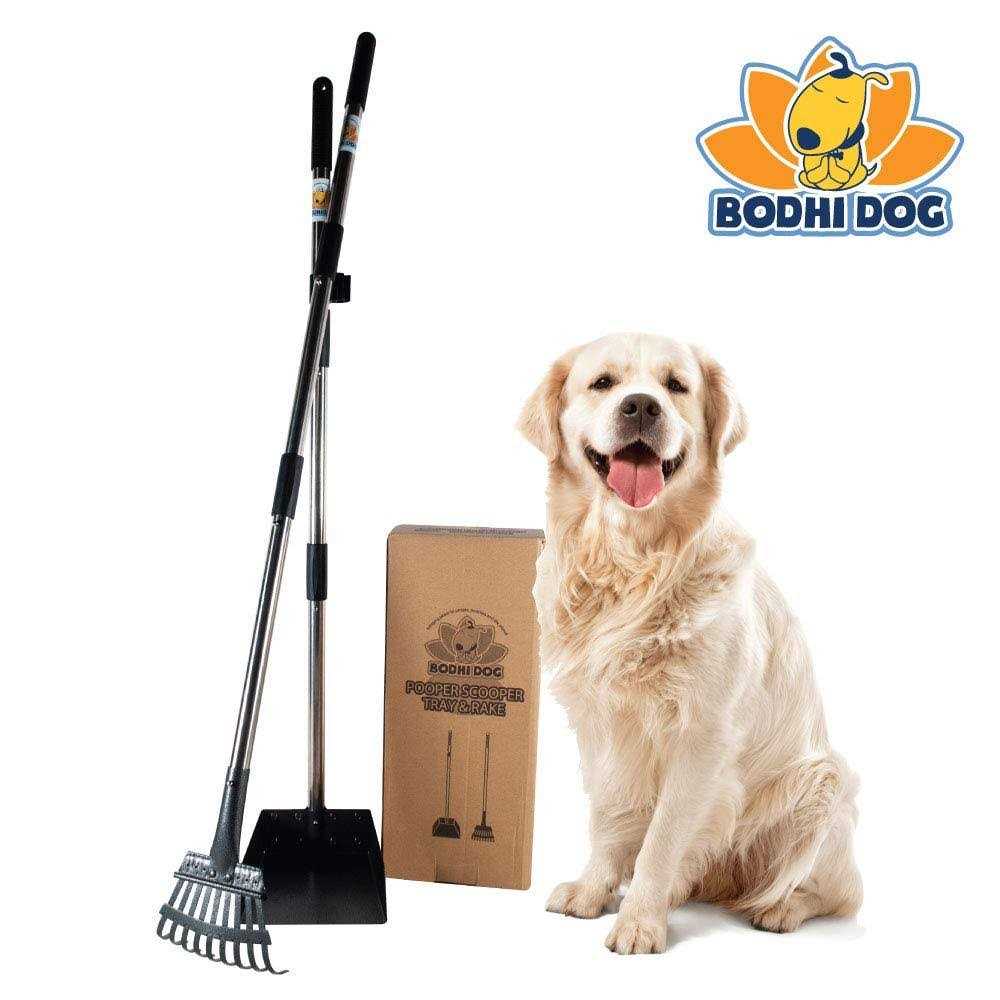 Bodhi Dog Metal Long Handle Tray and Rake Pooper Scooper Small, Medium, Large, XL Pets