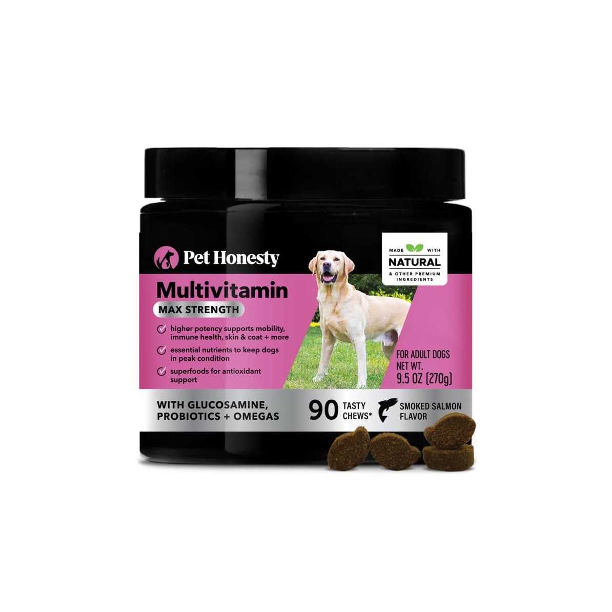 Pet Honesty Dog Multivitamin Max Strength Glucosamine Chews