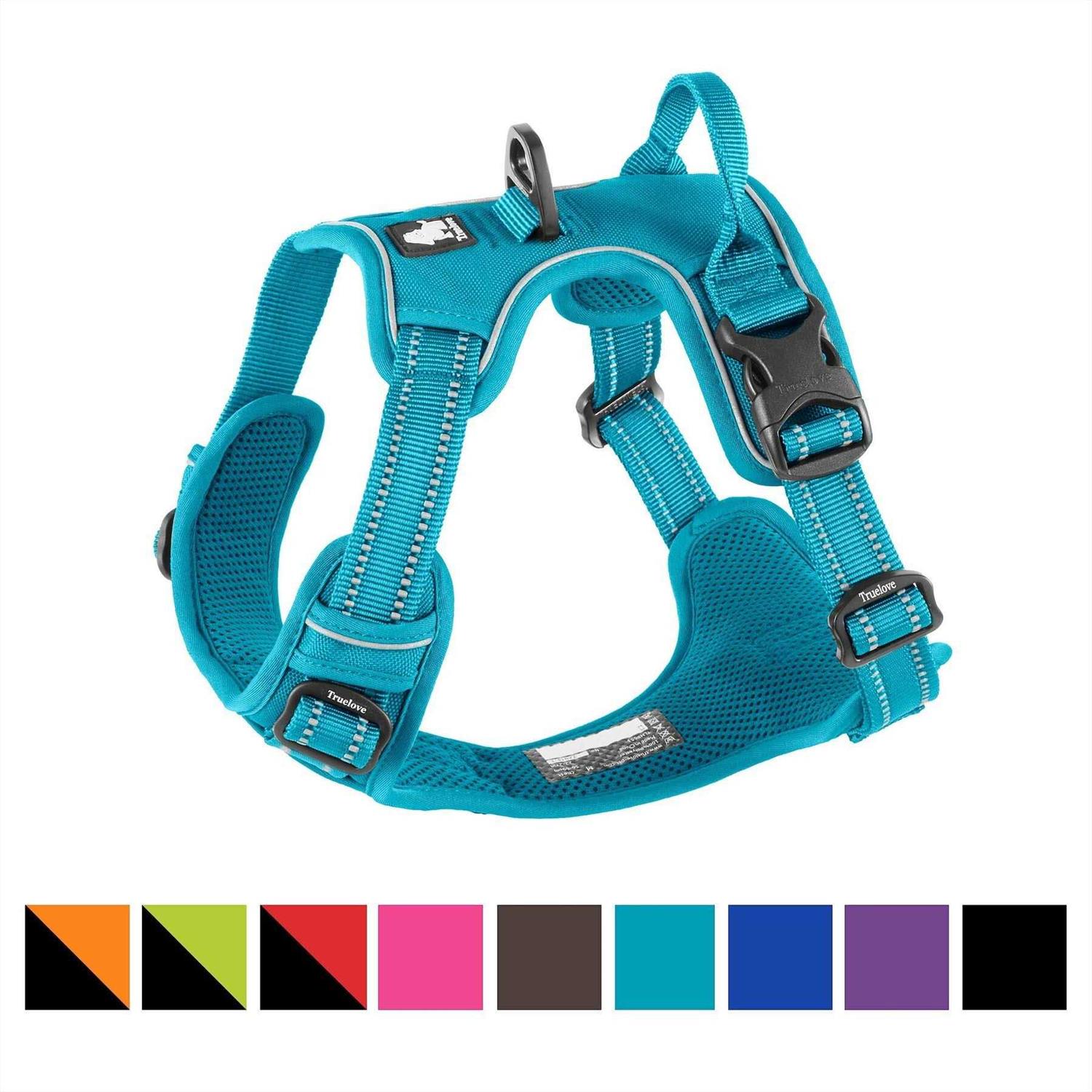 Chai’s Choice Premium Outdoor Adventure Dog Harness 3M Reflective Vest Leash Matching Leash