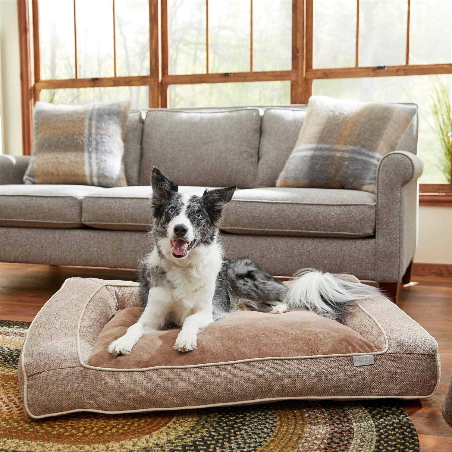 Frisco Orthopedic Bolster Dog Bed w/Removable COVER