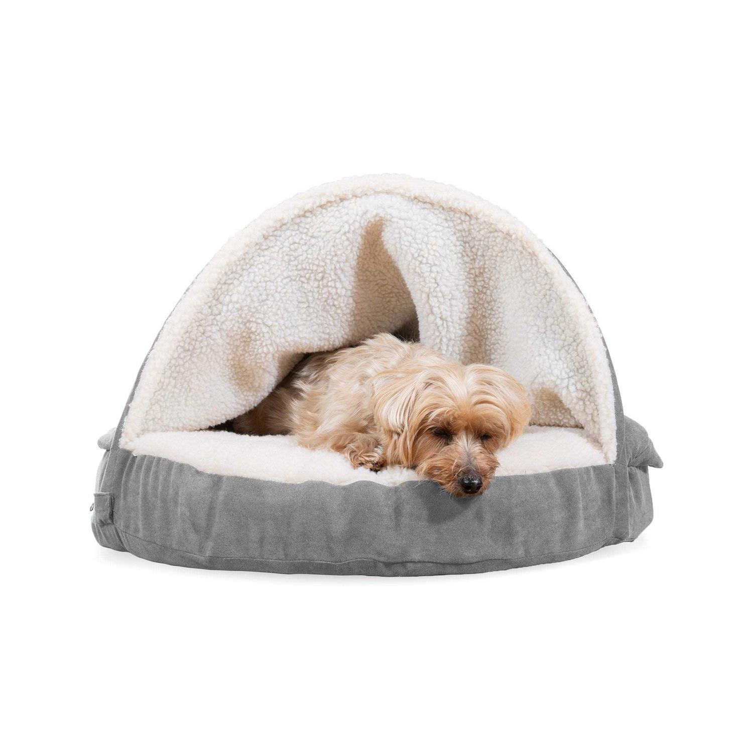 FurHaven Faux Sheepskin Snuggery Orthopedic Pet Dog Bed