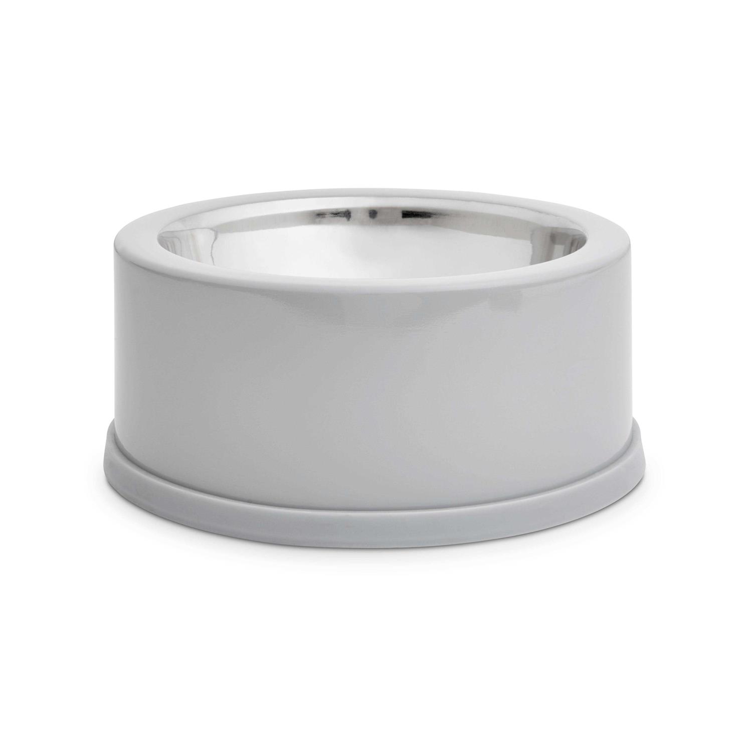 EveryYay Stainless-Steel Grey Dog Bowl