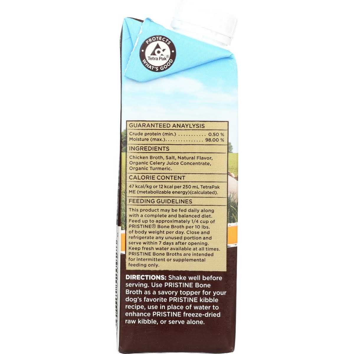 Castor Pollux Pristine Free-Range Chicken Bone Broth Grain-Free Dog Food Topper