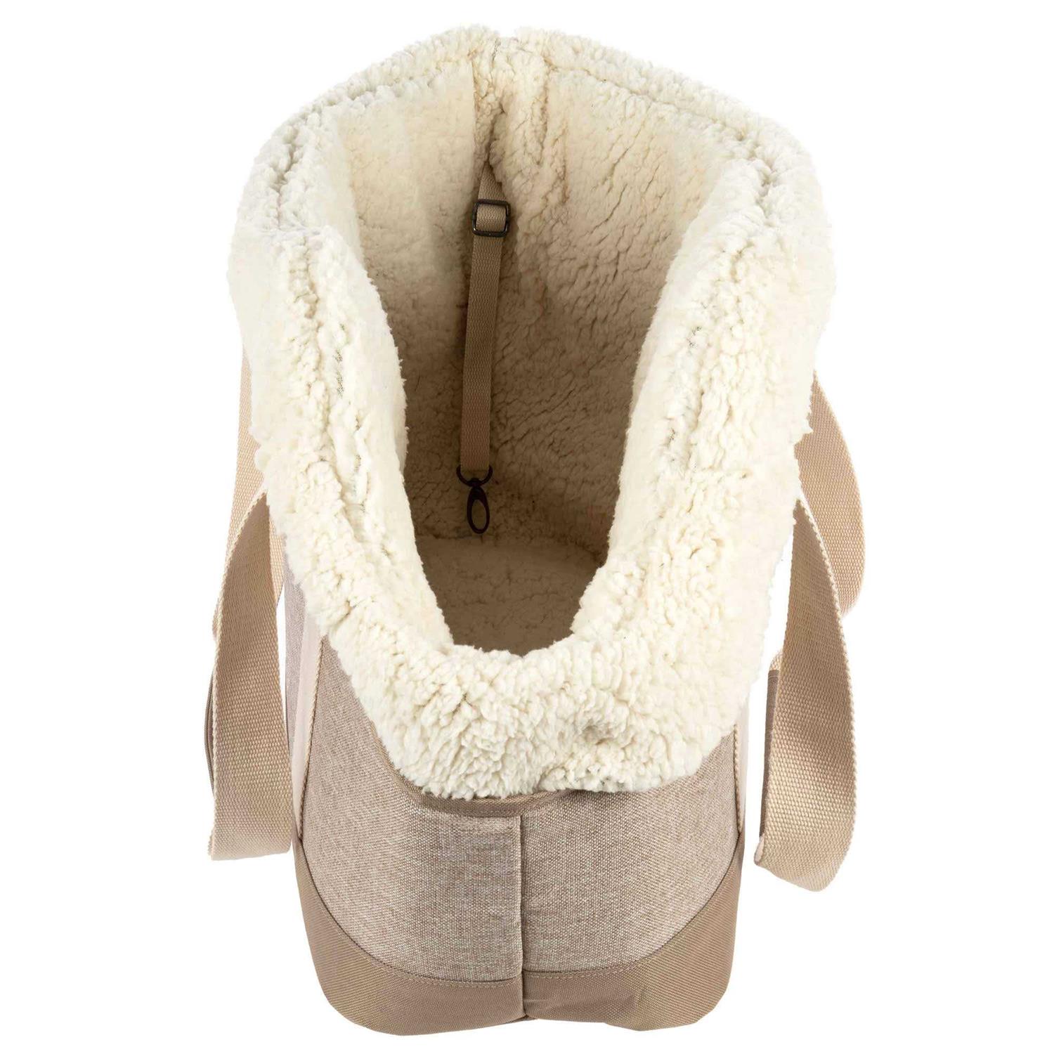 Sherpa Tan Luxe Tote Fashionable Pet Carrier