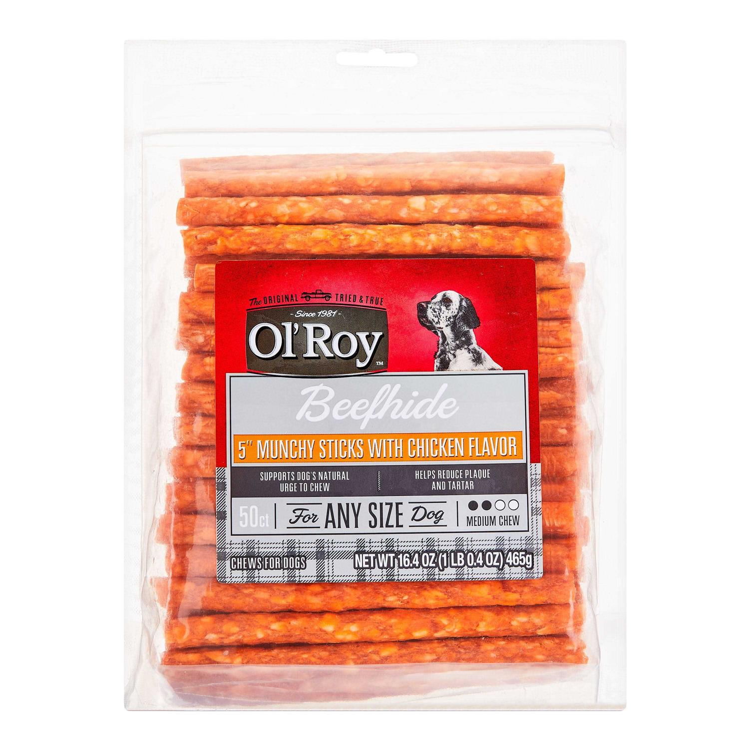 Ol’ Roy 5 Munchy Sticks with Chicken Flavor