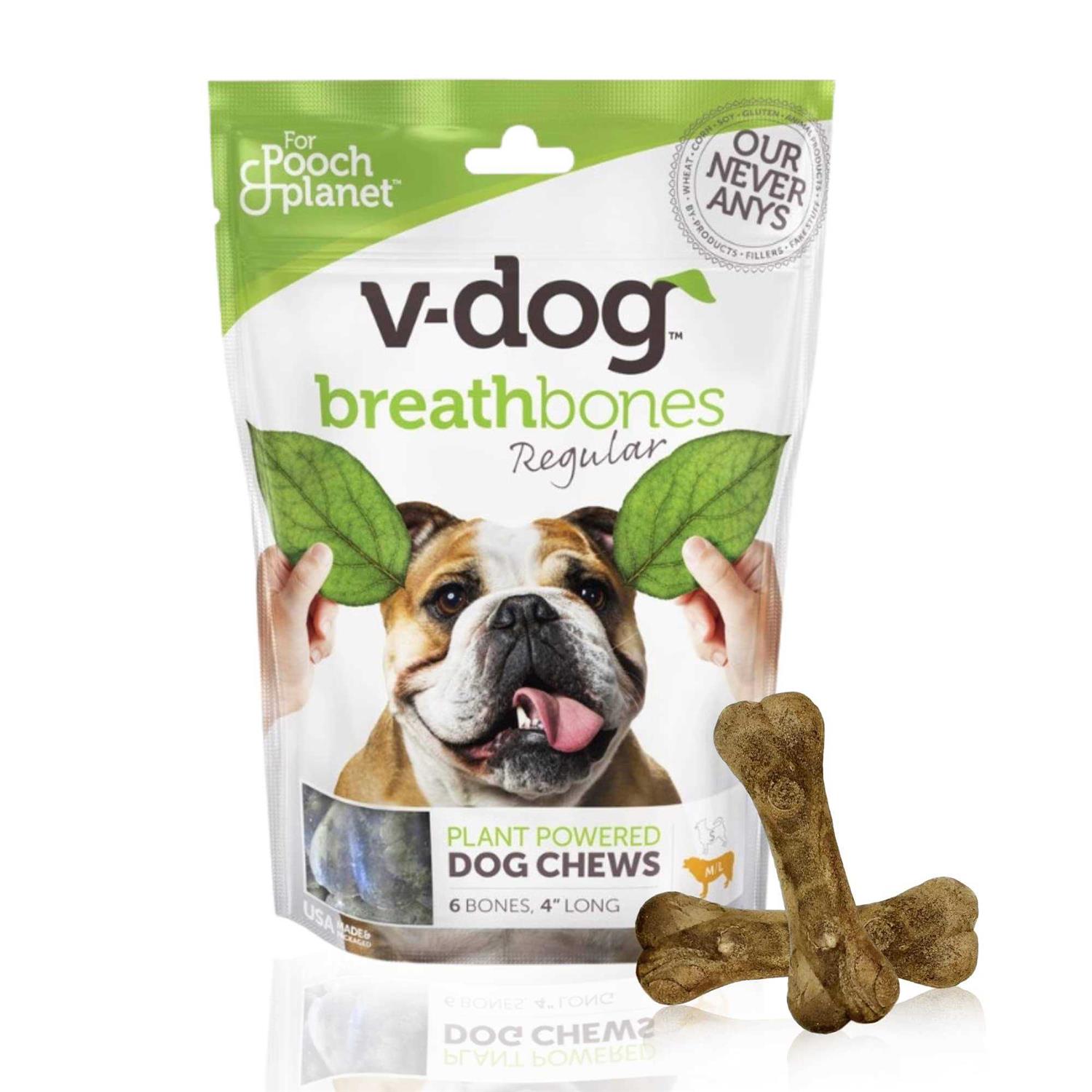 V-dog Breathbones Vegan dog Treats