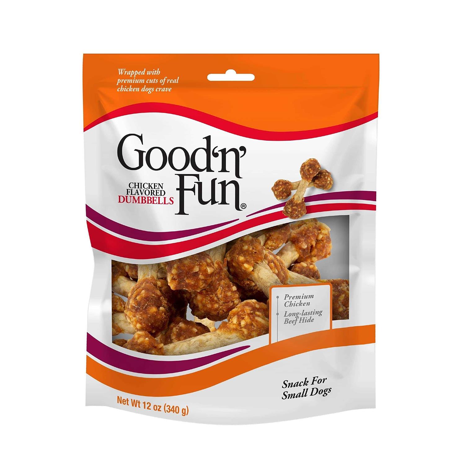 Good’n’Fun Chicken Flavored Dumbbells