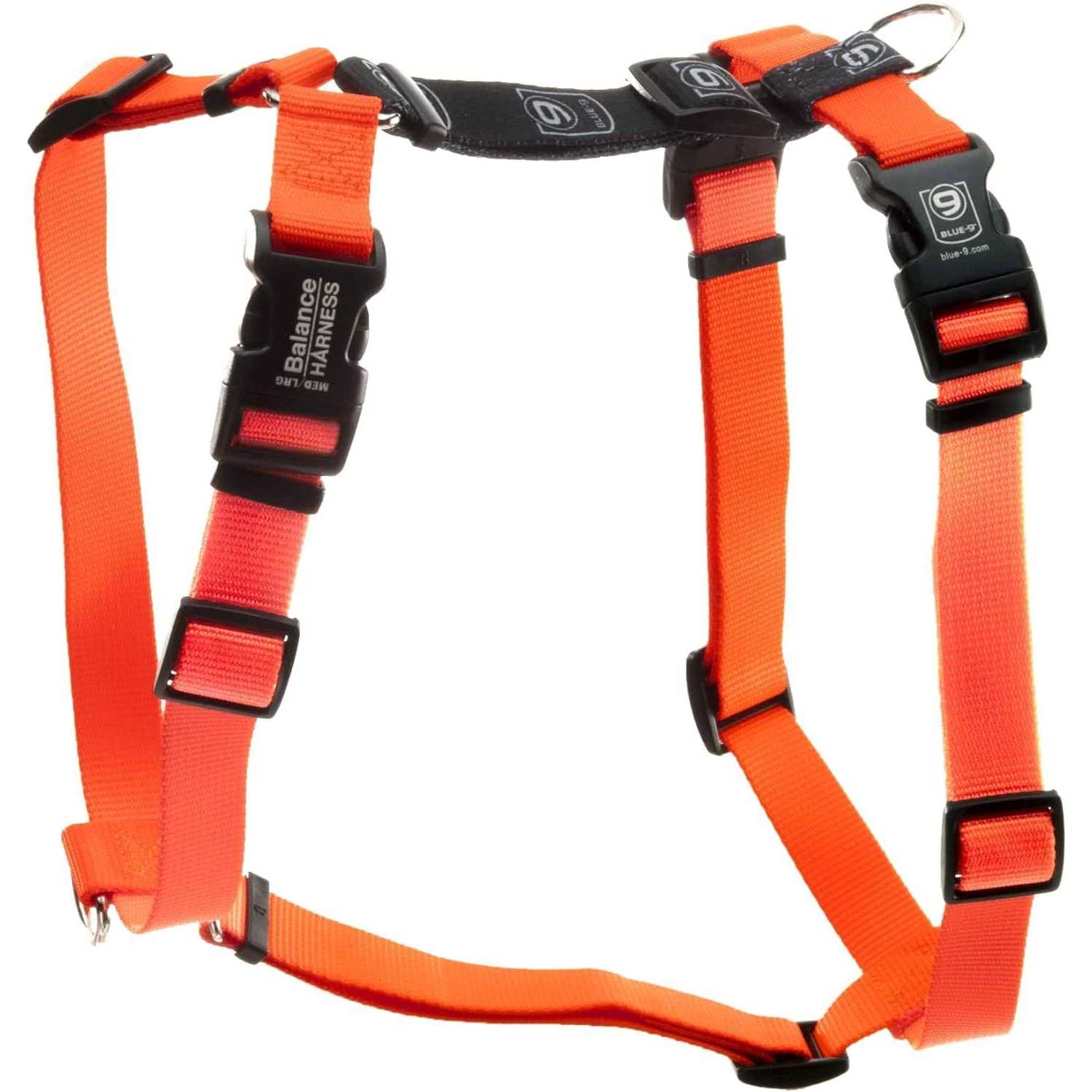 Blue-9 Buckle-Neck Balance Harness Fully Customizable Fit No-Pull Harness Ideal for Dog Training and Obedience